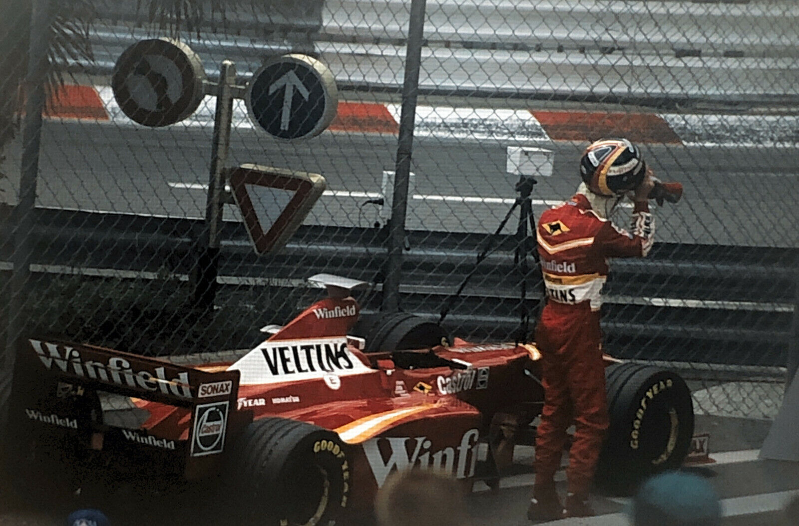 1998 Monaco Grand Prix F1 Racing 35mm Slide Photo Heinz Harald Frentzen ? 