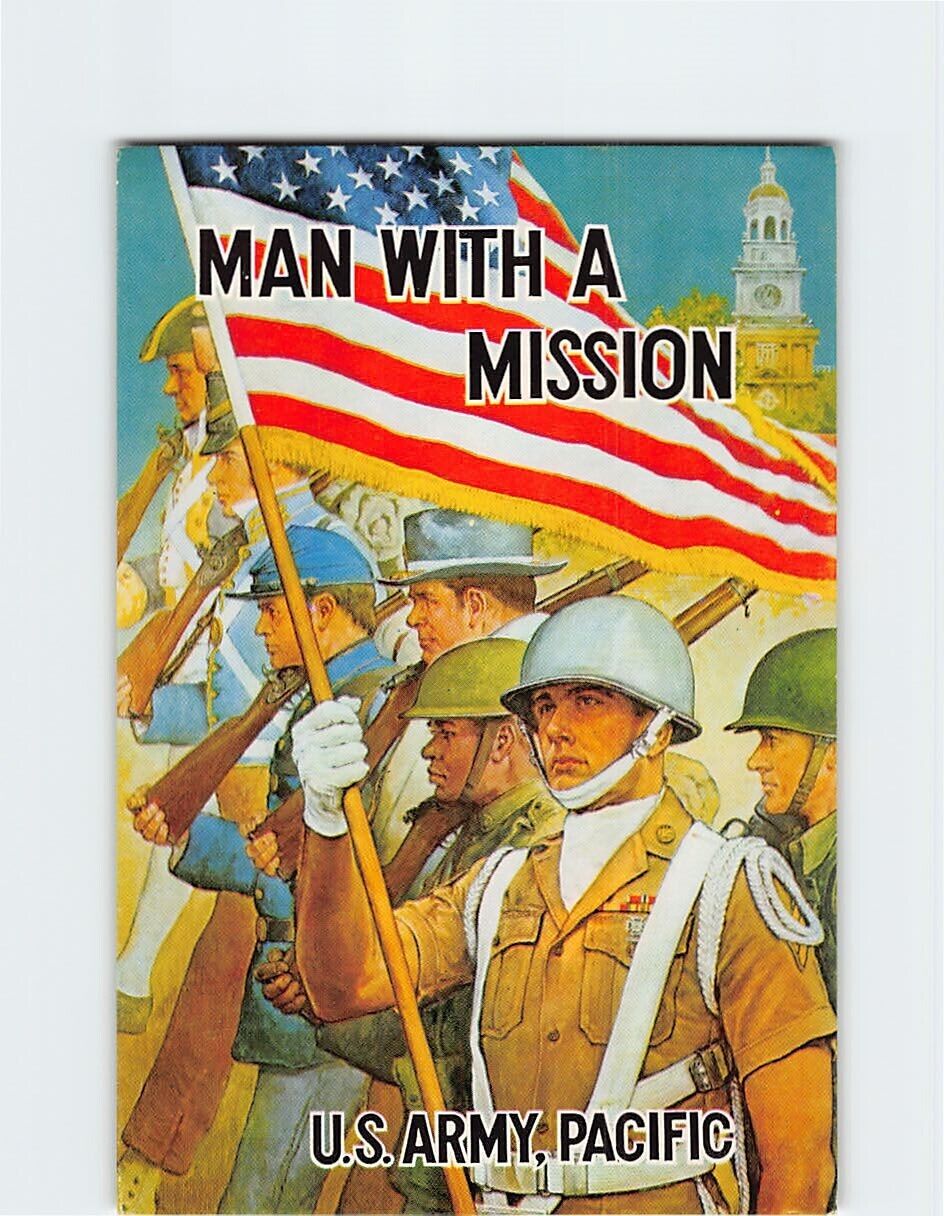 Postcard Man with a Mission US Army Pacific