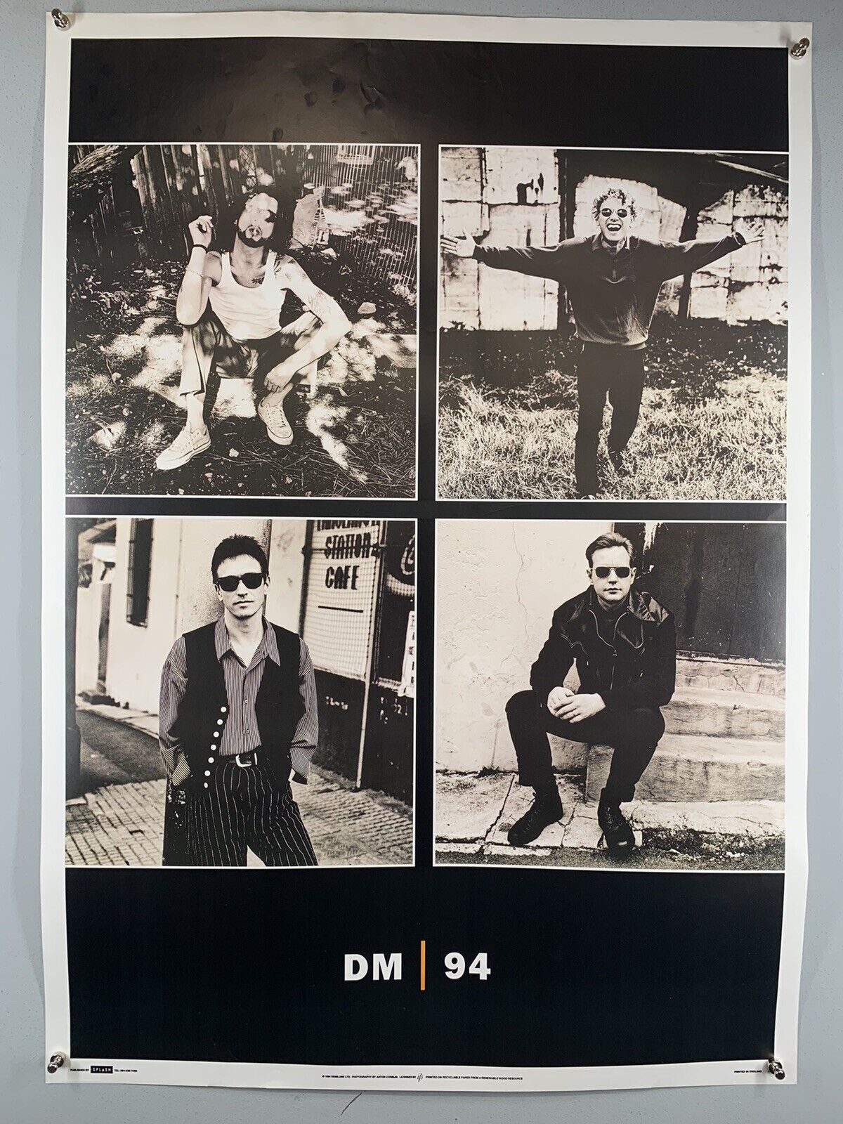 Depeche Mode Poster Anton Corbijn Designed Orig Splash Album Cover Artwork 1994