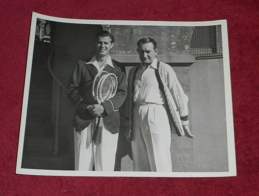 1943 Press Photo WWII War Relief Tennis Gala Frank Kovacs & Jack Crawford Sydney