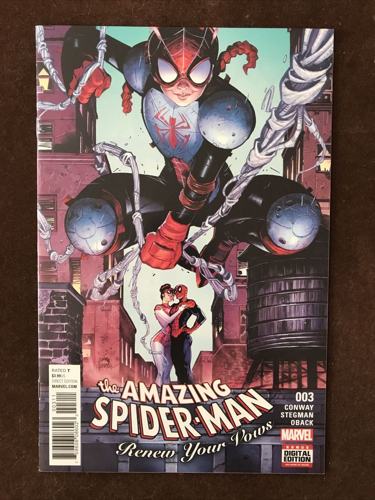 Amazing Spider-Man: Renew Your Vows #3 Stegman Cover Marvel Comics 2017 MJ Annie