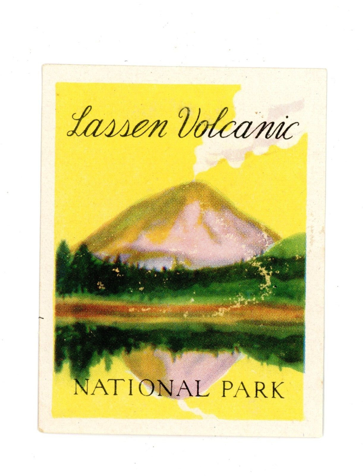 1930\'s Lassen Volcanic National Park Vintage Poster Stamp F148E