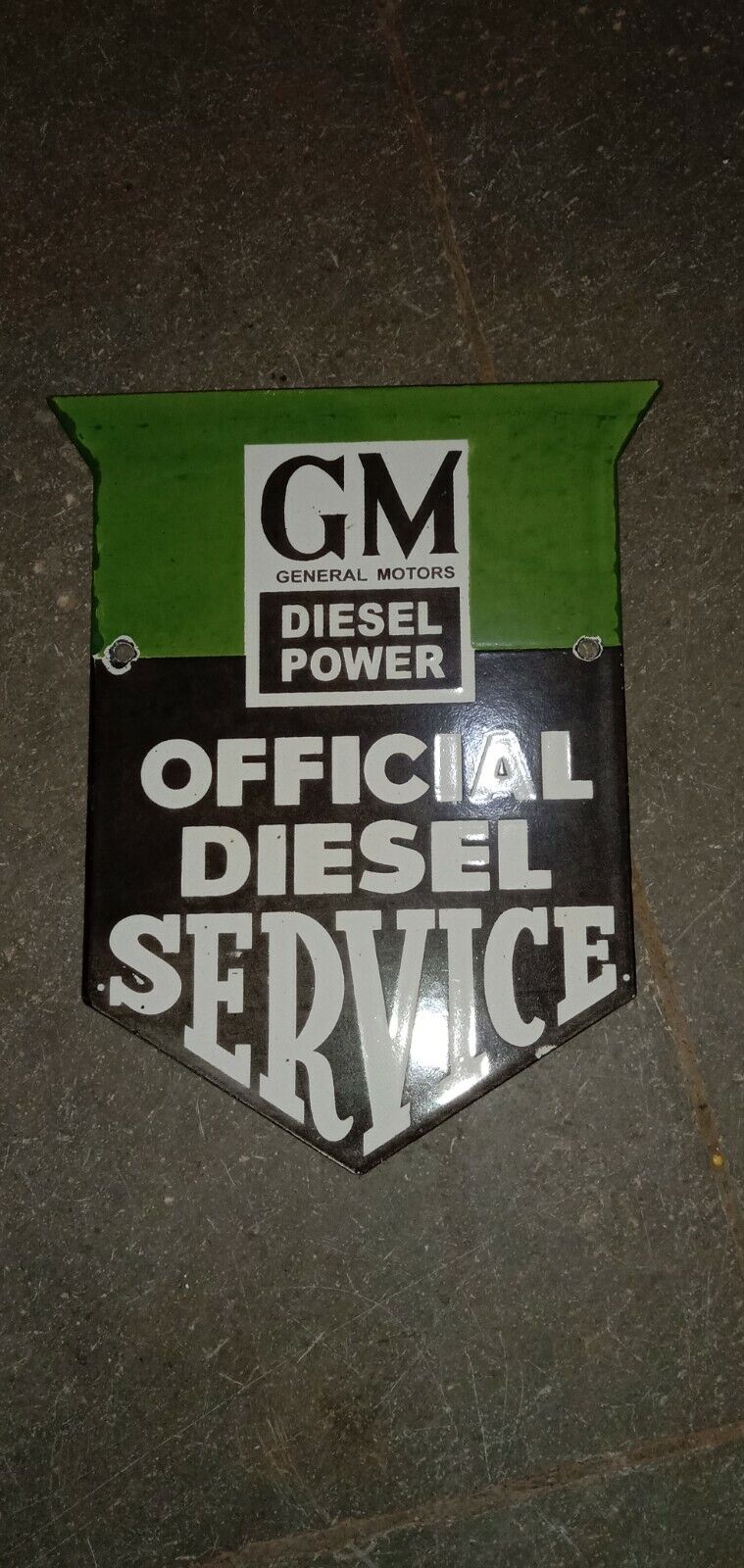 Porcelain GM Diesel Enamel Sign Size 8