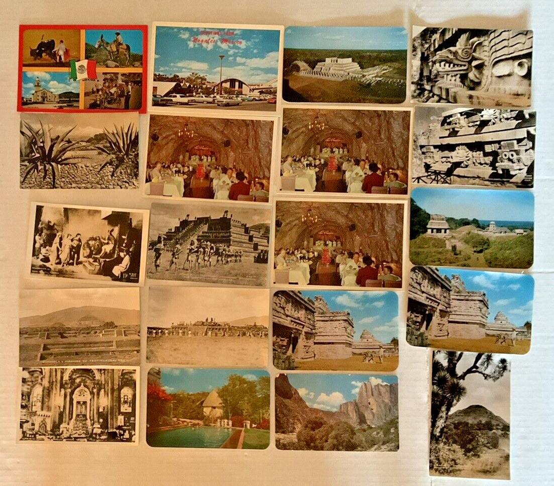 20 Vintage Photo Postcards Mexico Lot.   Tarjeta Postal. Posted and Unposted.