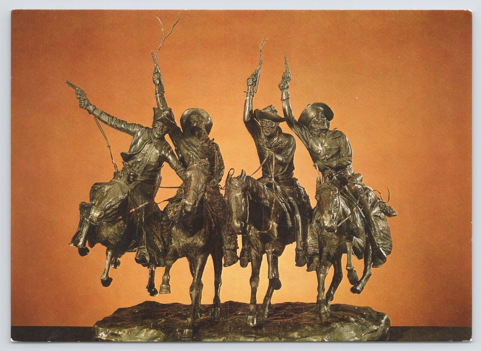 State View~Frederic Remington Bronze Sculpture~In Museum~Continental Postcard