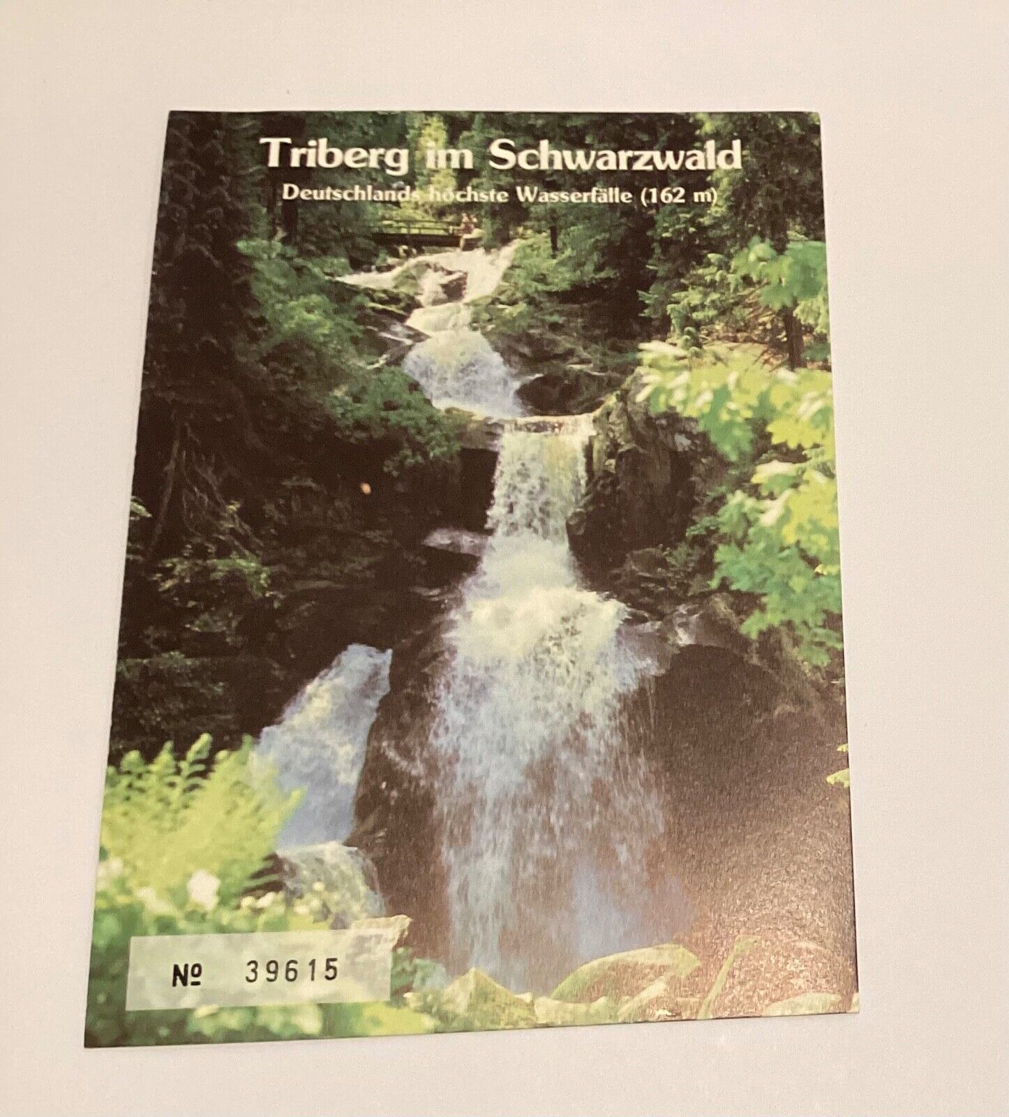 Triberg IN The Black Forest Waterfall Scheffelweg Germany Postcard C4