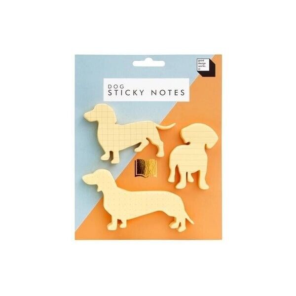 Dachshund Shaped Sticky Notes Stationary Gift Novelty