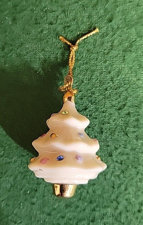 Lenox Jeweled Advent Calendar Tree Miniature Ornament 24 Karat Gold Tree