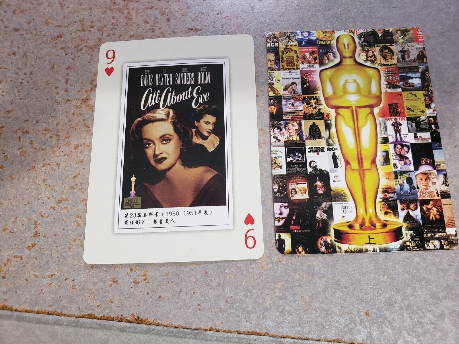 All About Eve Bette Davis Anne Marilyn Monroe Oscar Classic Playing Card