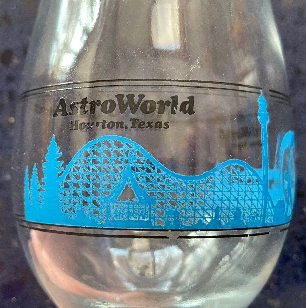 Vintage Six Flags Astroworld Beer Mug Glass Stein Houston Texas RARE