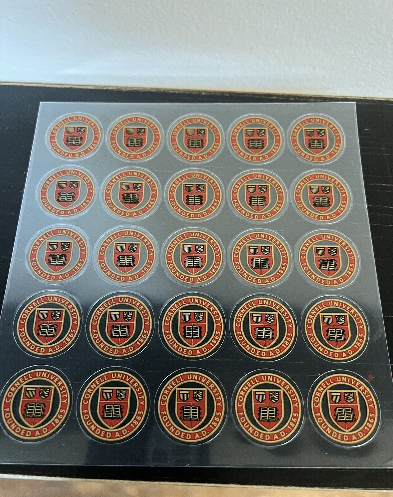 Cornell University Seal Logo Stickers 25 per sheet