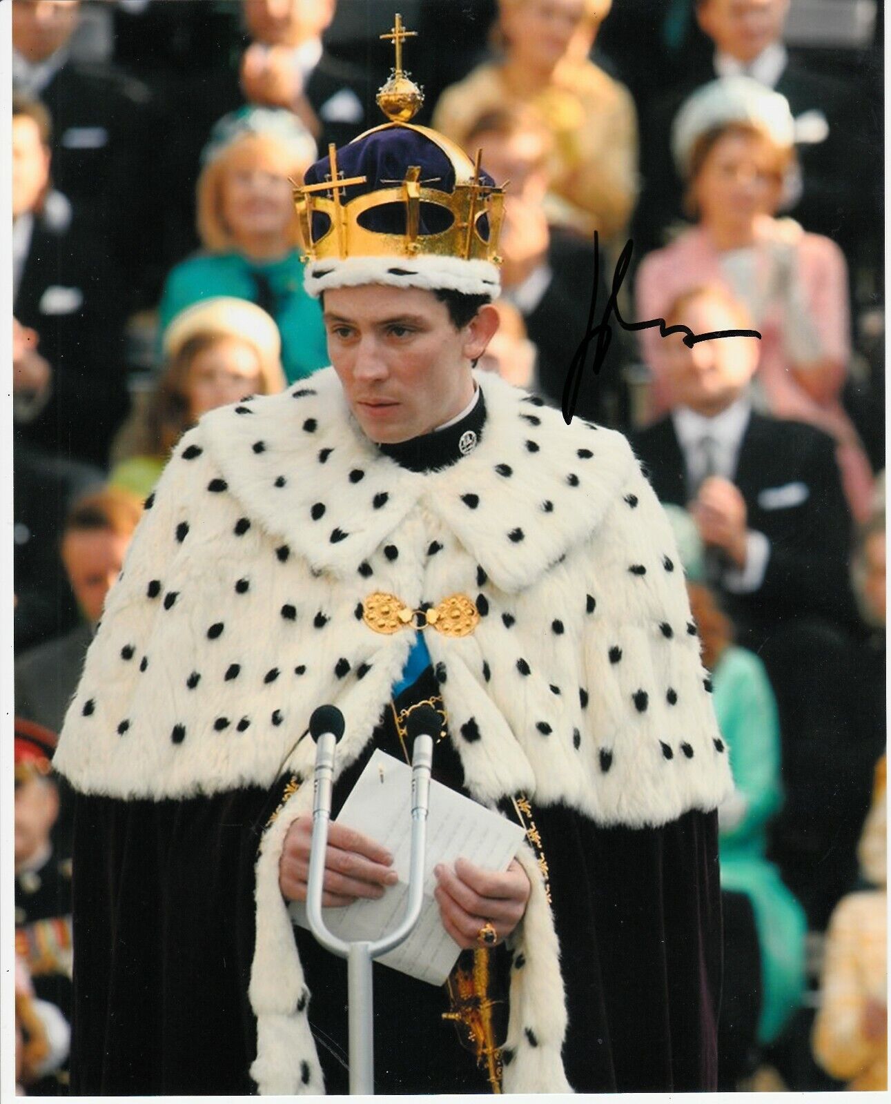 JOSH O'CONNOR SIGNED THE CROWN PHOTO  (2)