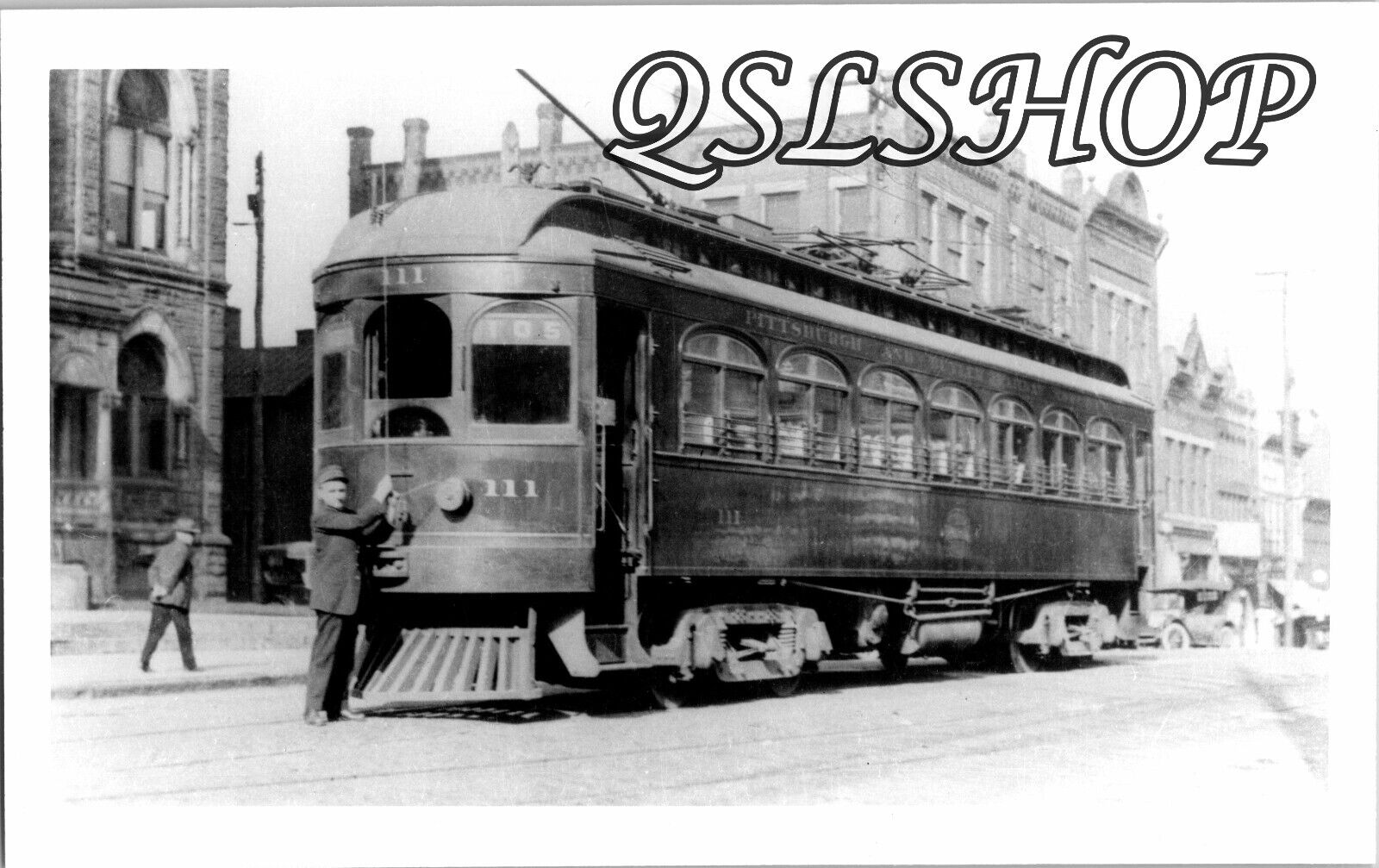 1913 P&B Pittsburgh Butler #111 Streetcar Interurban Railroad 3.5 X 5.5\
