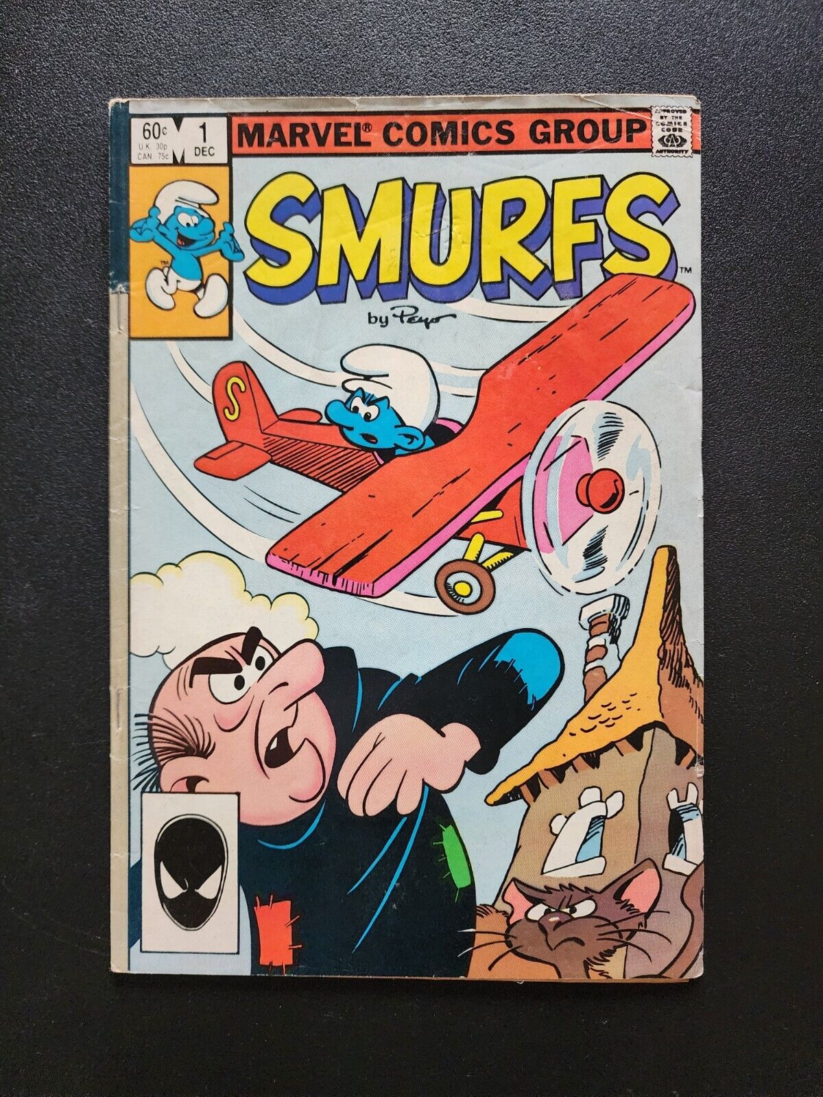 Marvel Comics Smurfs #1 January 1982 Pierre Culliford Cover Rough Condition