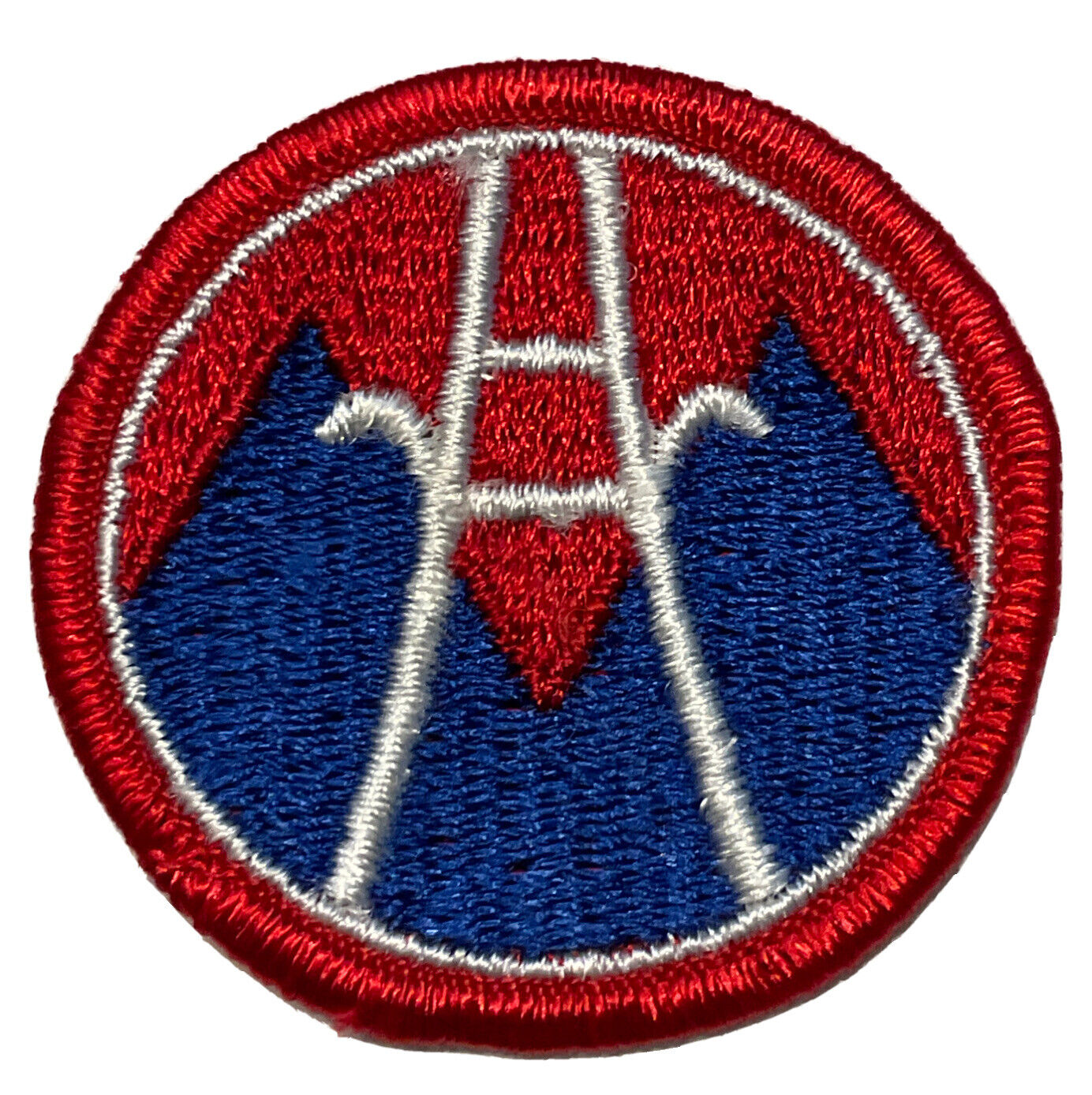 Original Post WWII 50\'s U.S. 2nd LOGISTICAL COMMAND MERROW EDGE FULL COLOR PATCH