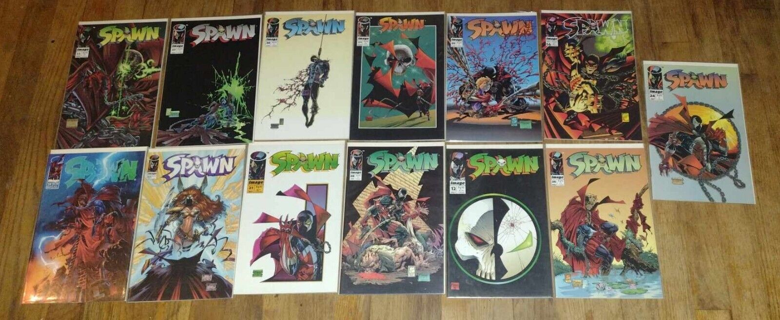 Spawn lot of 13 comics Todd McFarlane Image Early issues