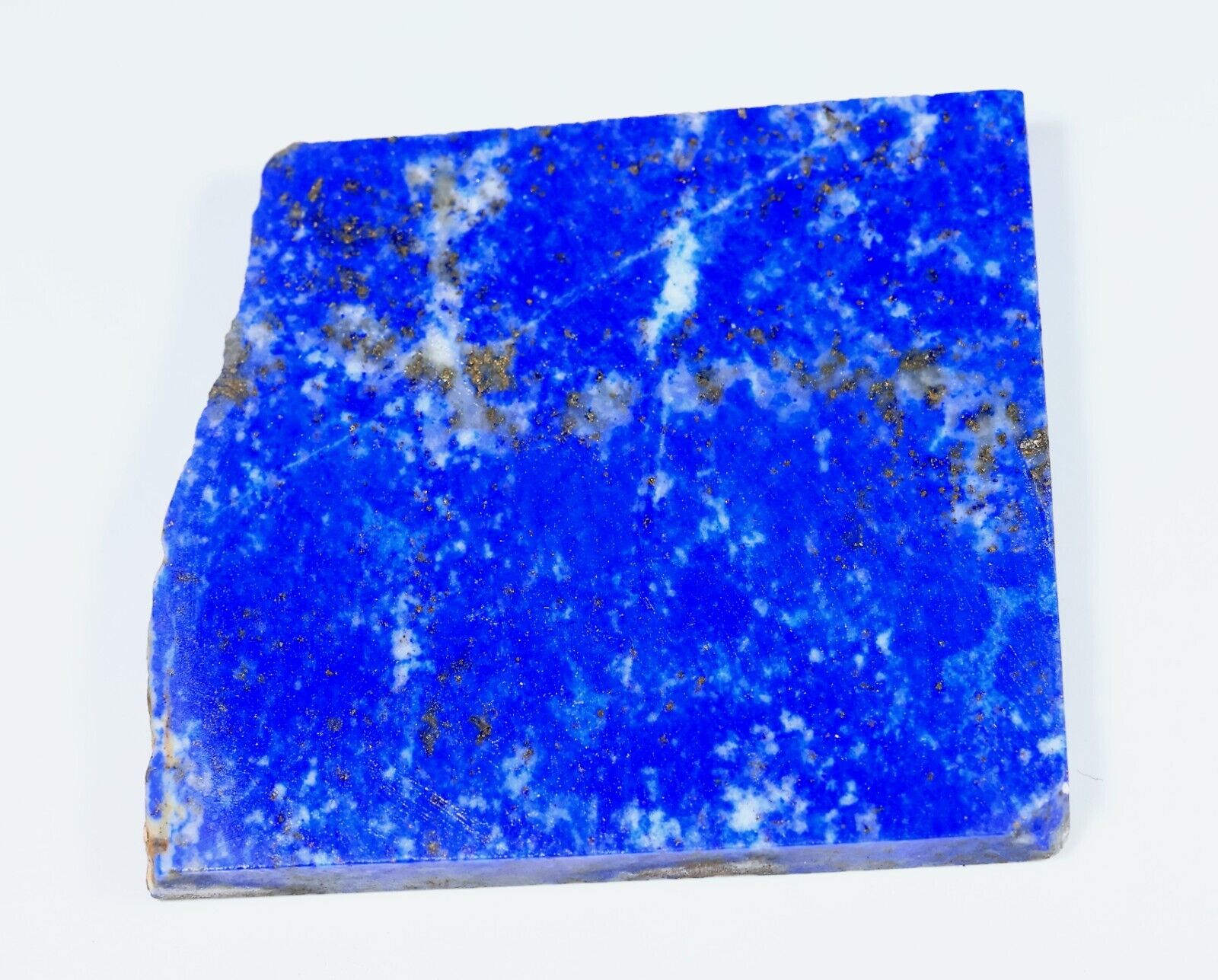 168 CT NATURAL BLUE LAPIS LAZULI ROCK ROUGH SLAB UNTREATED GEMSTONE RGJ-91