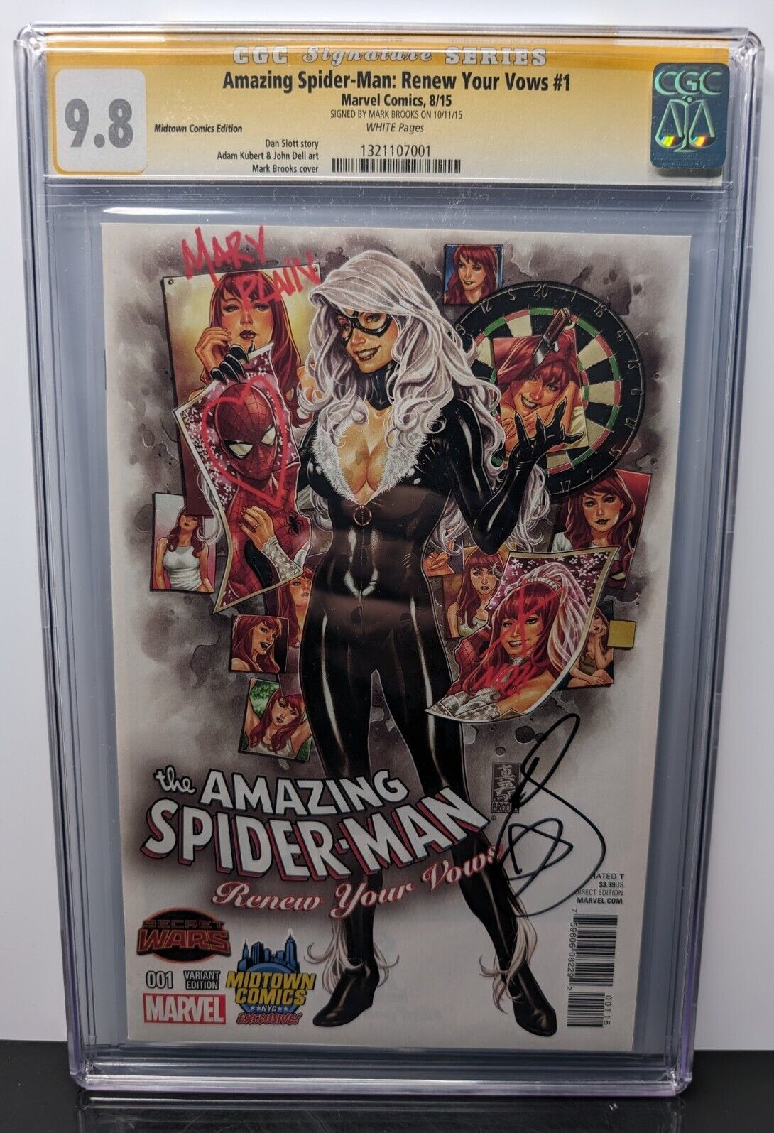Amazing Spider-Man Renew Your Vows #1 Mark Brooks Variant CGC 9.8 Signed Midtown