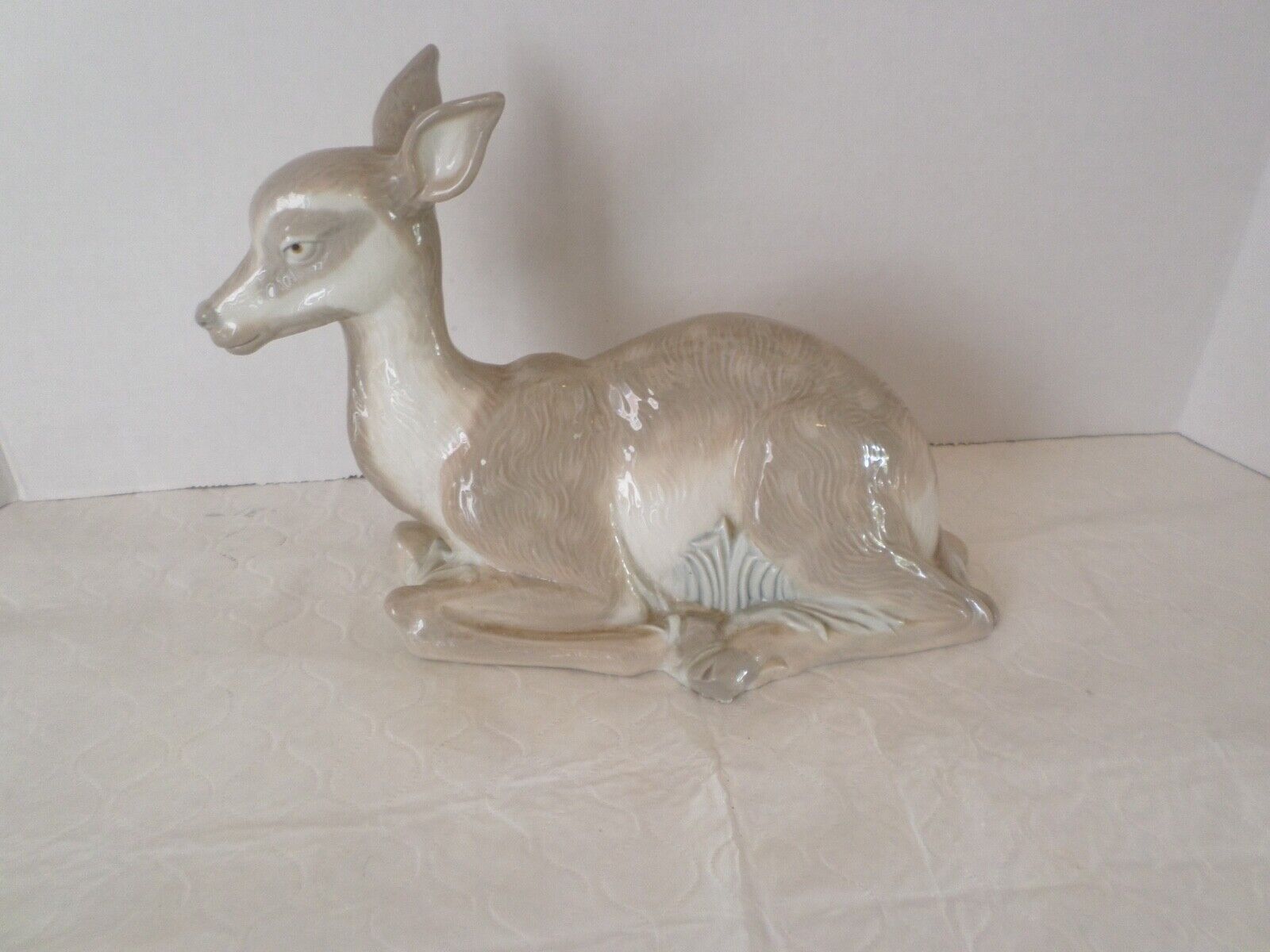 Rare Vintage NADAL Deer Doe Fawn Hard to Find Porcelain Figurine Larger 