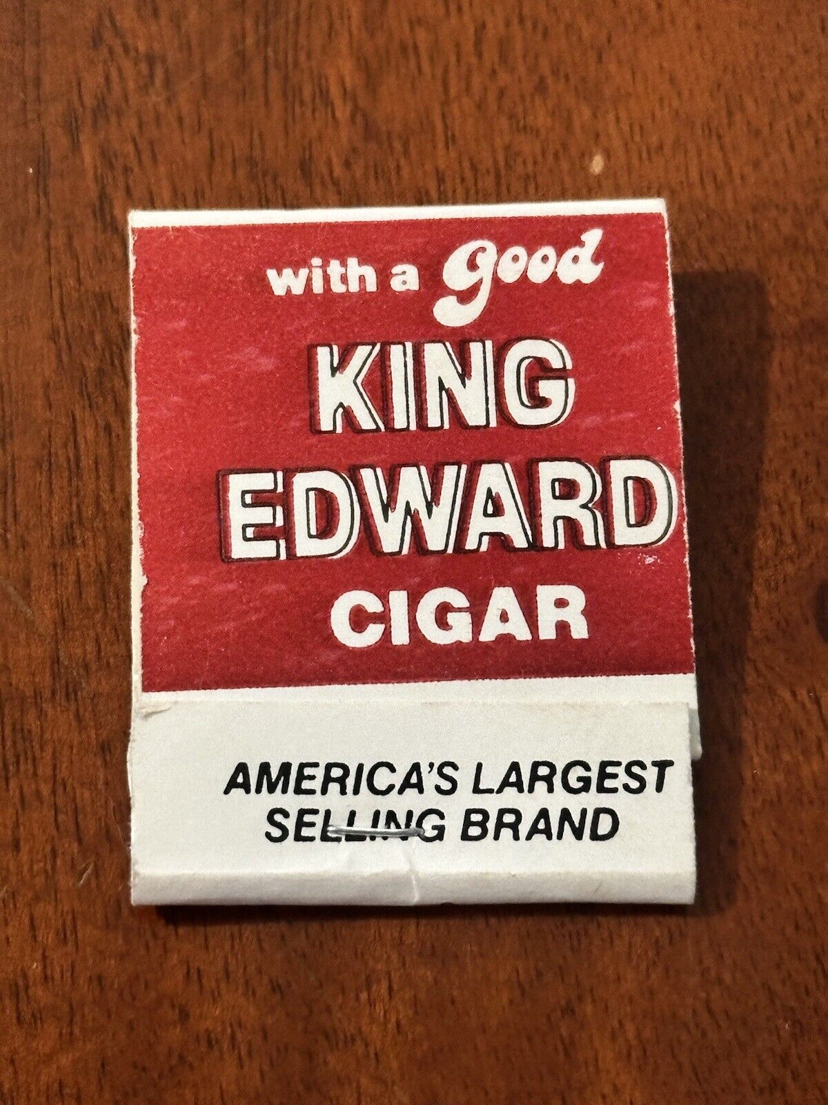 Vintage Matchbook King Edward Cigars Relax Good Cigar Tobacco Advertisement USED