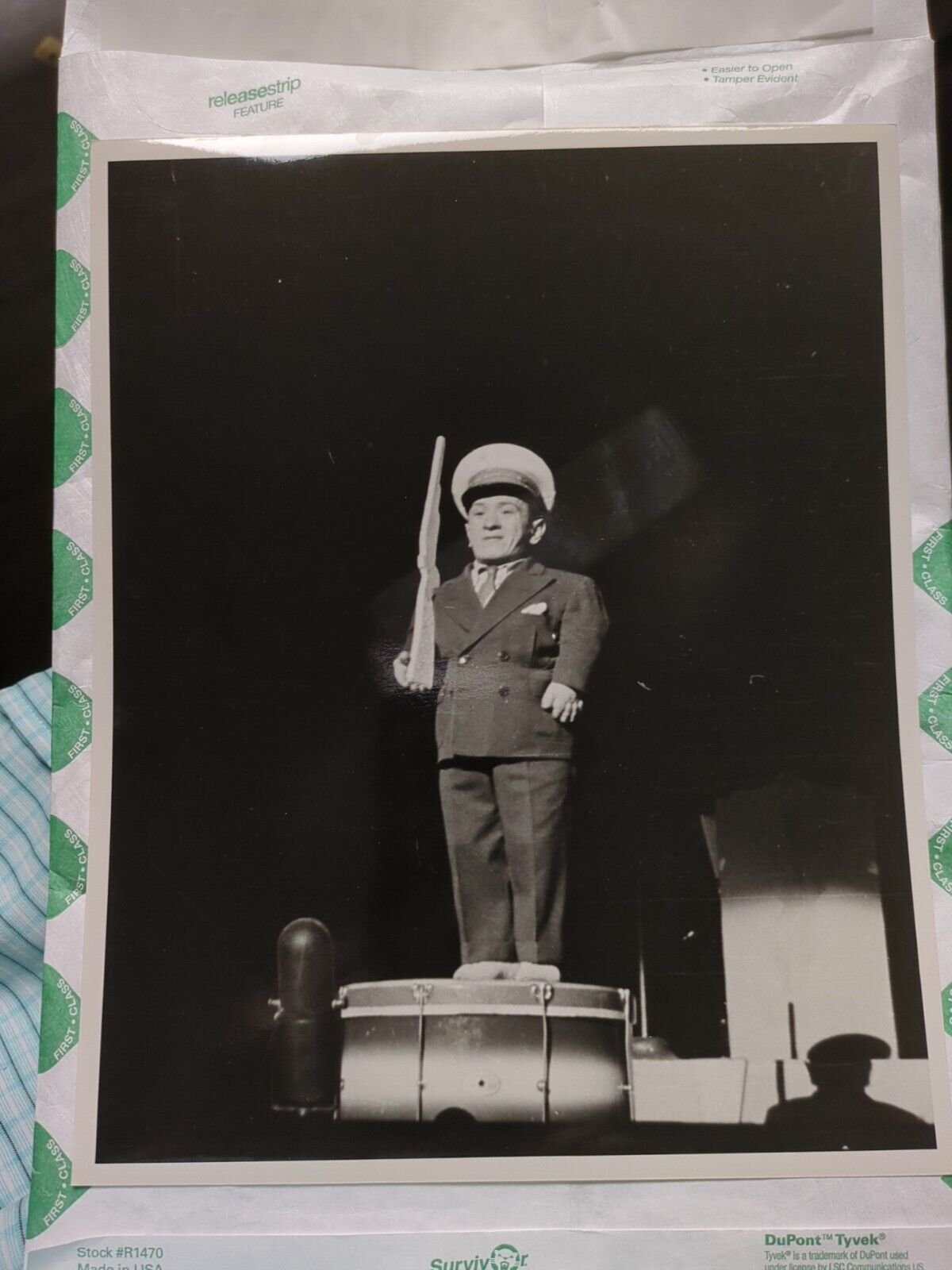 Vintage Midget Dwarf Patriotic Vaudeville Photo 8x10\