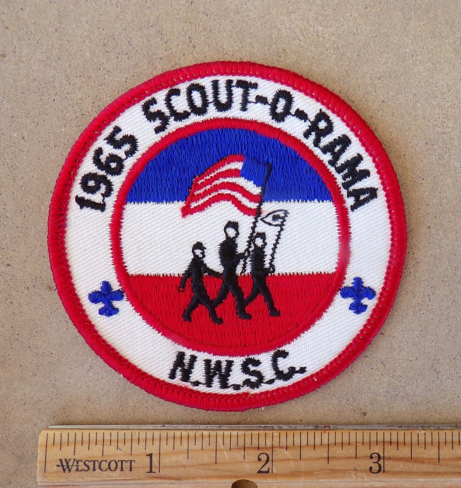 Vintage 1965 Boy Scouts of America patch SCOUT-O-RAMA, NWSC