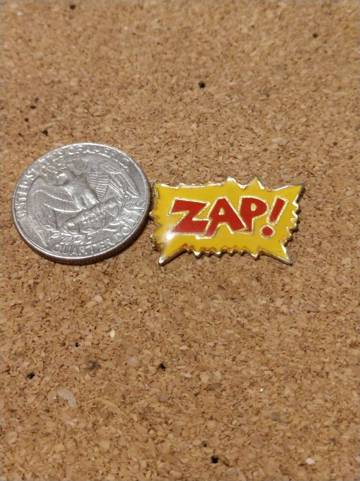Vintage Enamel ZAP Pin