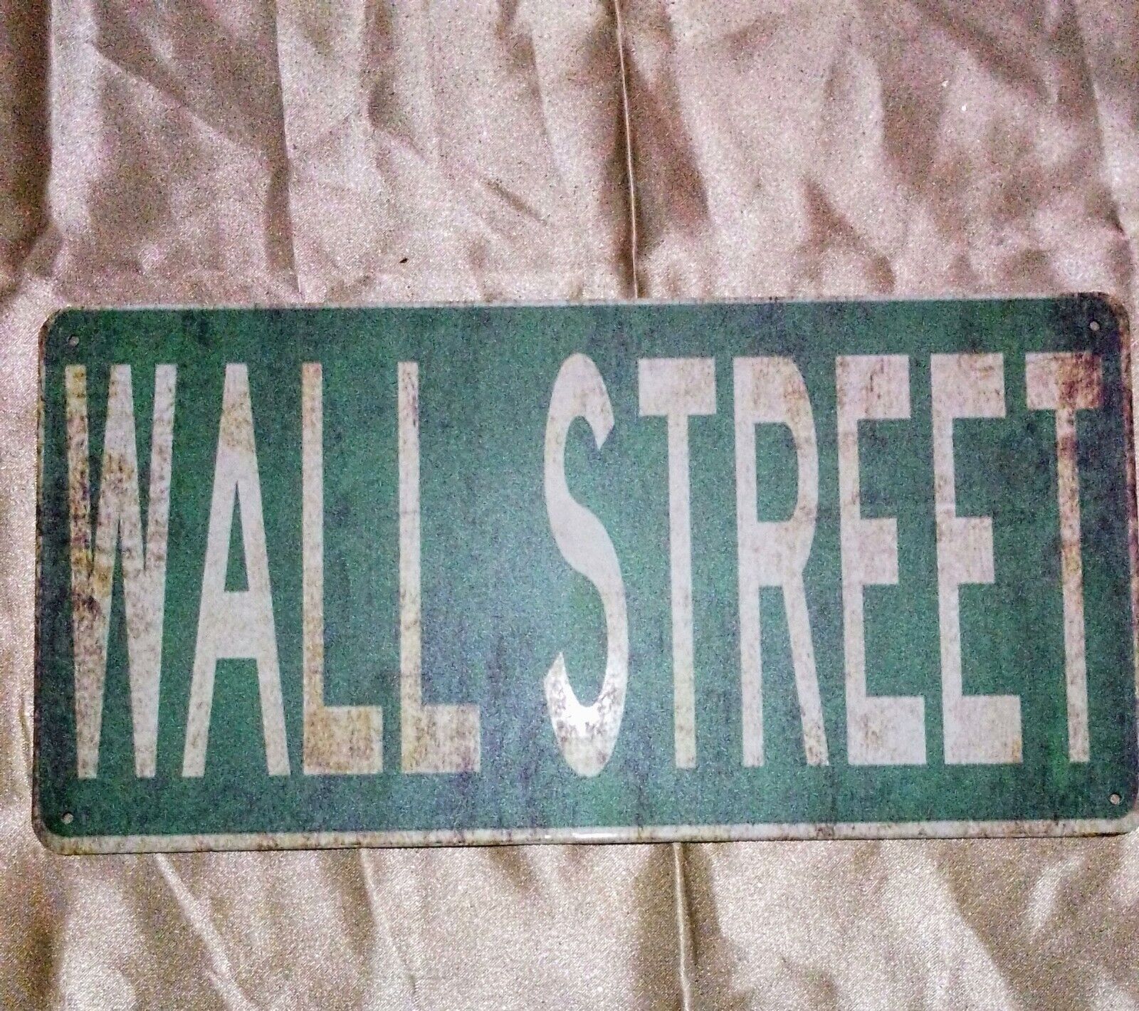Wall Street Sign Vintage Look But NWOT