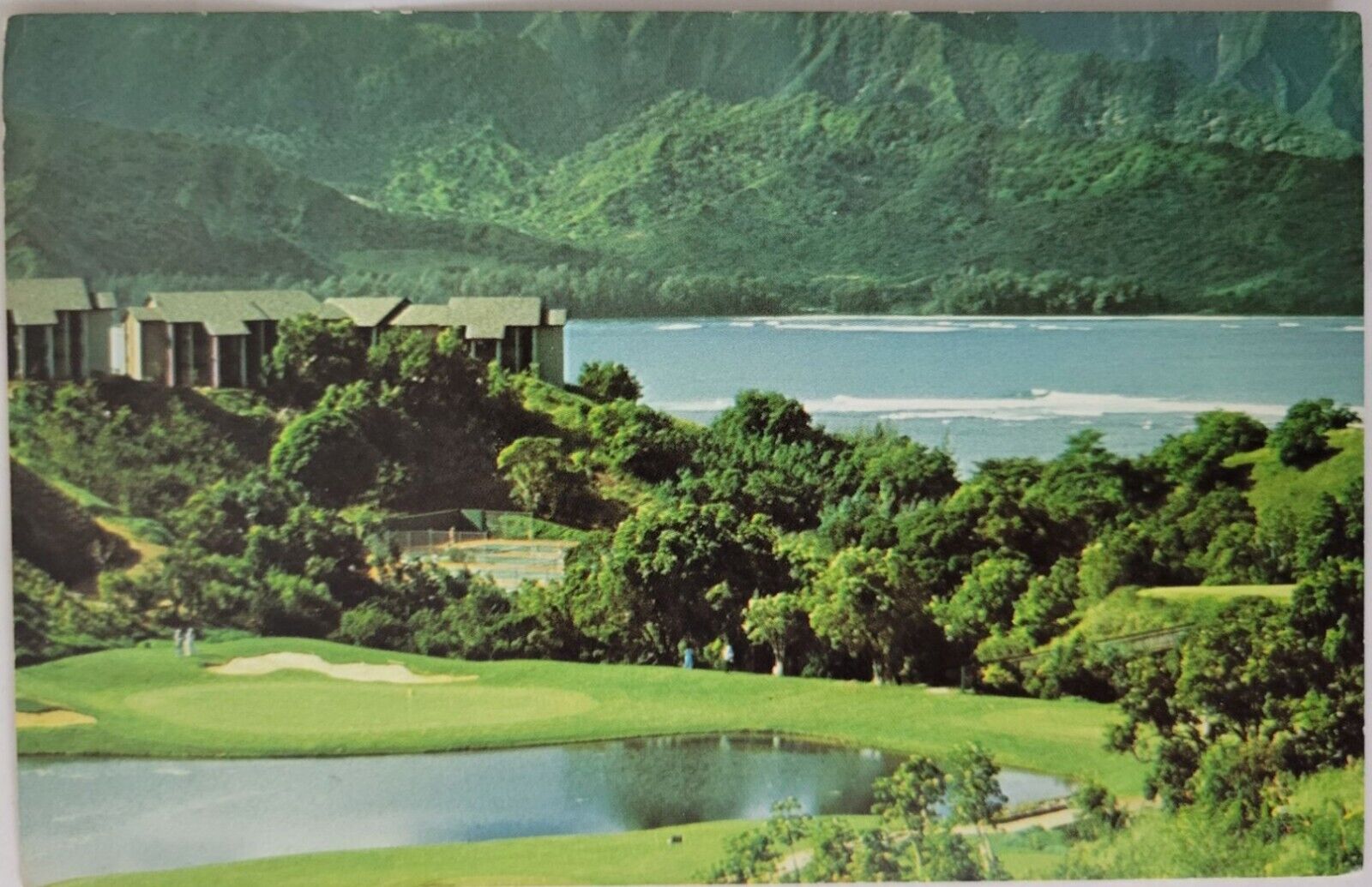 Hanalei Bay Resort Princeville Hawaii Postcard Chrome Unposted