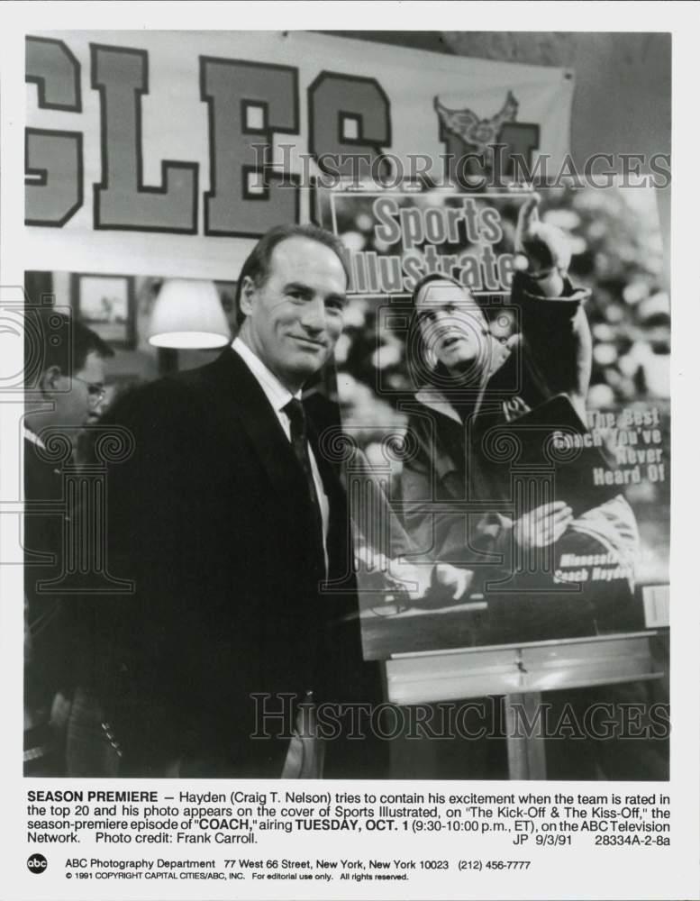 1991 Press Photo Actor Craig T. Nelson in \