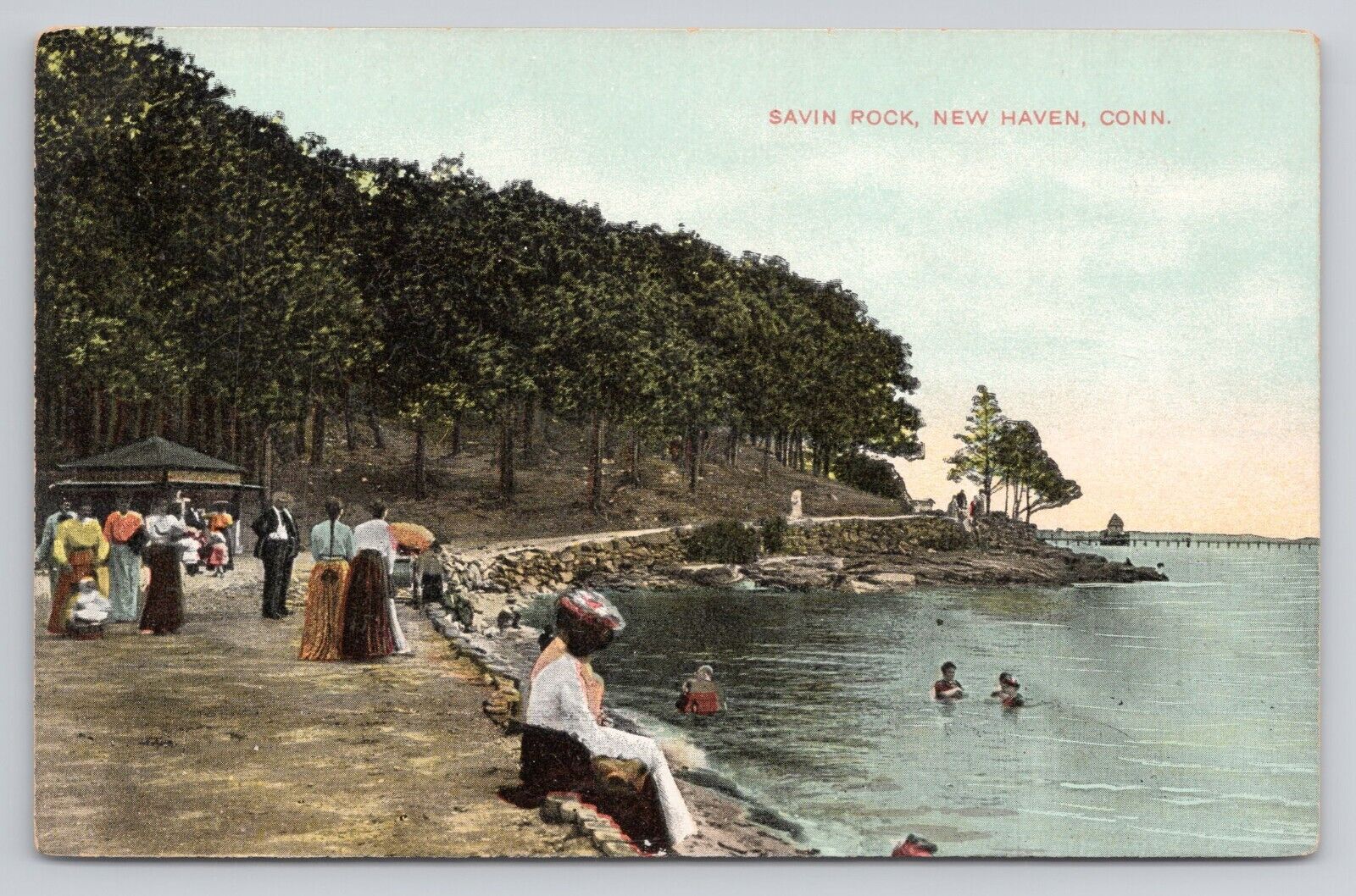 Postcard Savin Rock New Haven Connecticut