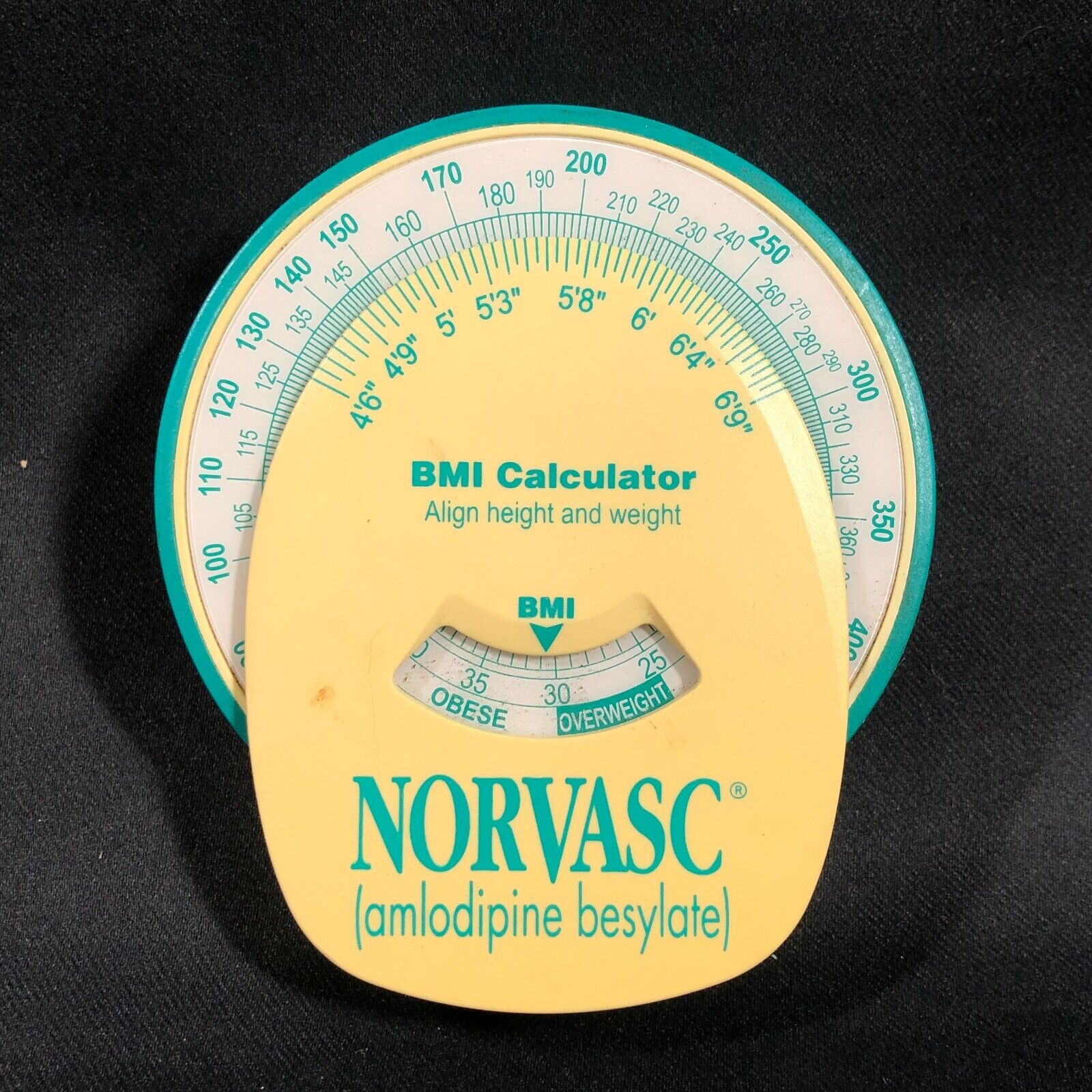 Norvasc BMI Calculator Magnetic Pharmaceutical Promo Item