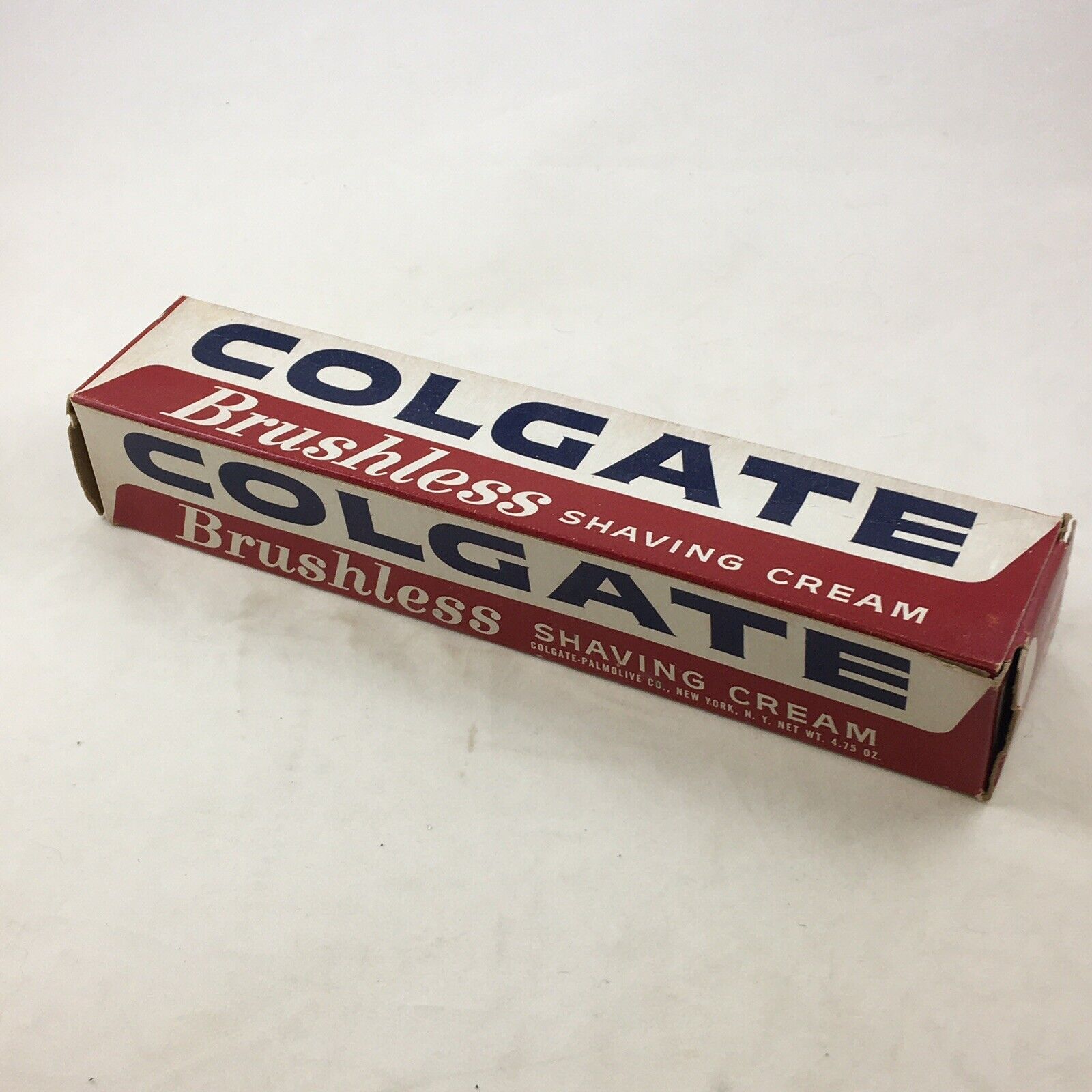 Vintage 1950\'s Colgate Brushless Shaving Cream New Old Stock Giant 4.75 oz Tube