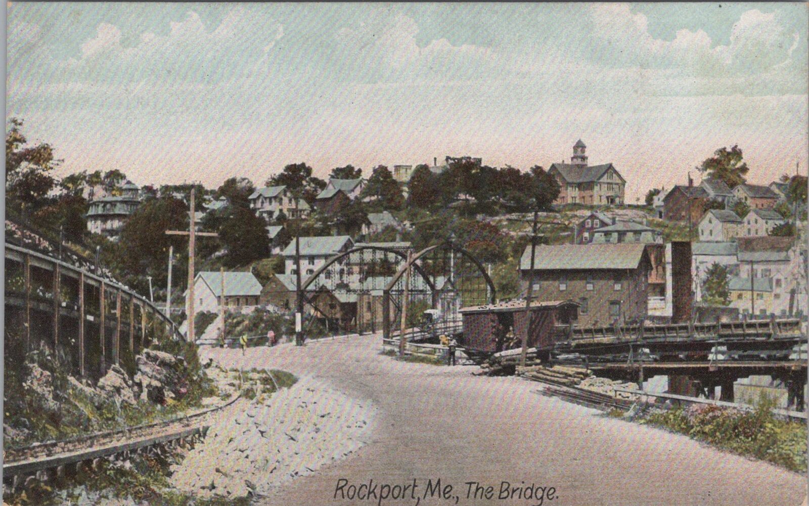 Rockport Maine The Bridge  Postcard