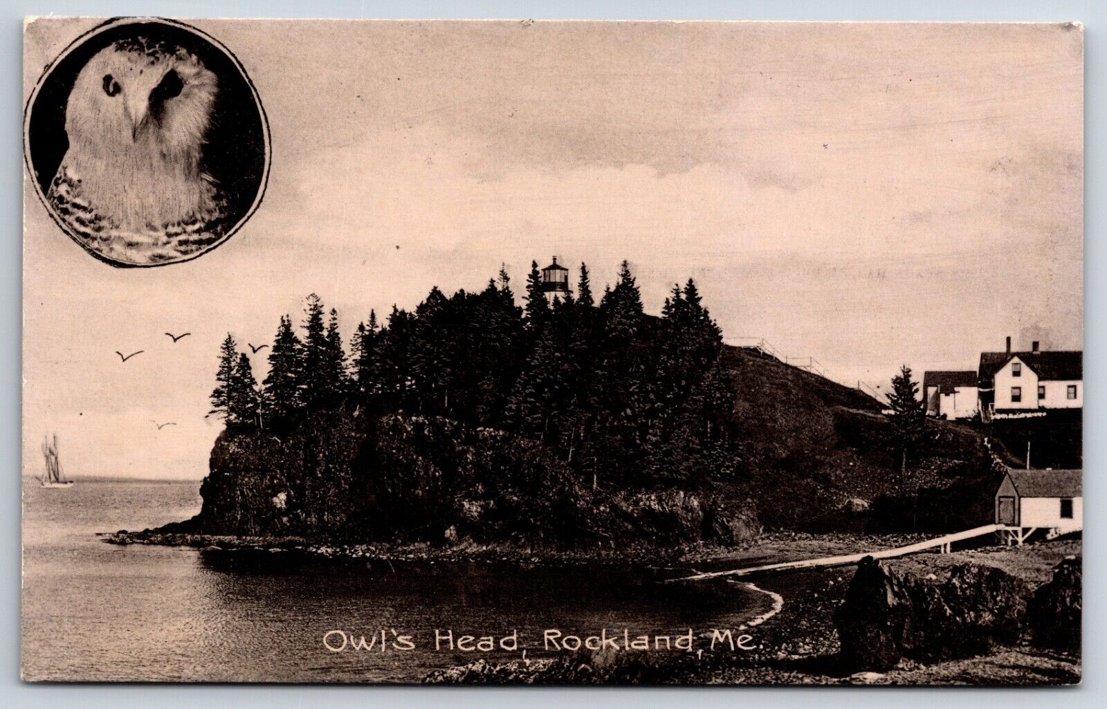 Owl\'s Head Rockland Maine ME Vintage Postcard