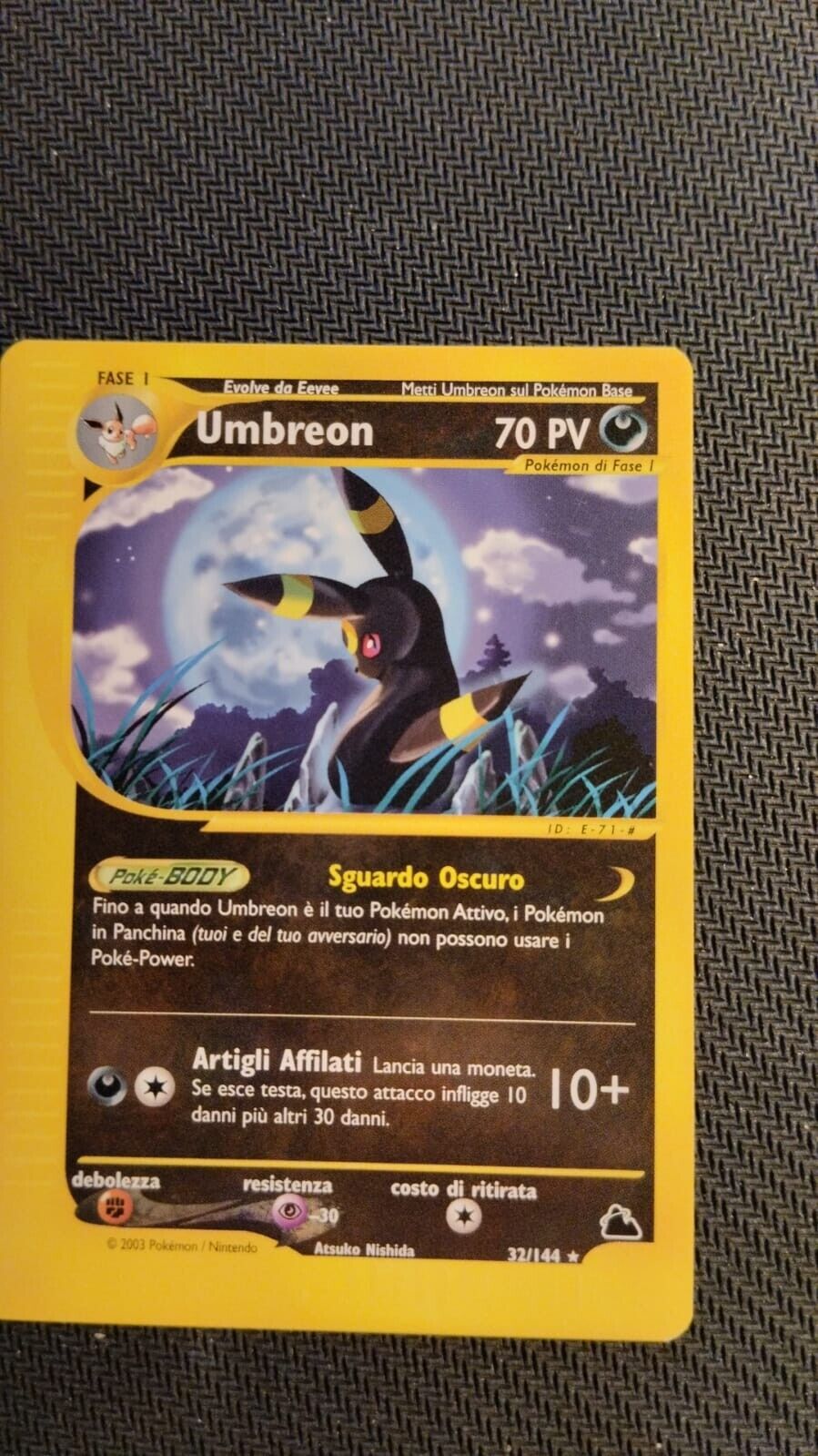 Pokemon Umbreon 32/144 Skyridge Set Card RARE Excellent/nmint
