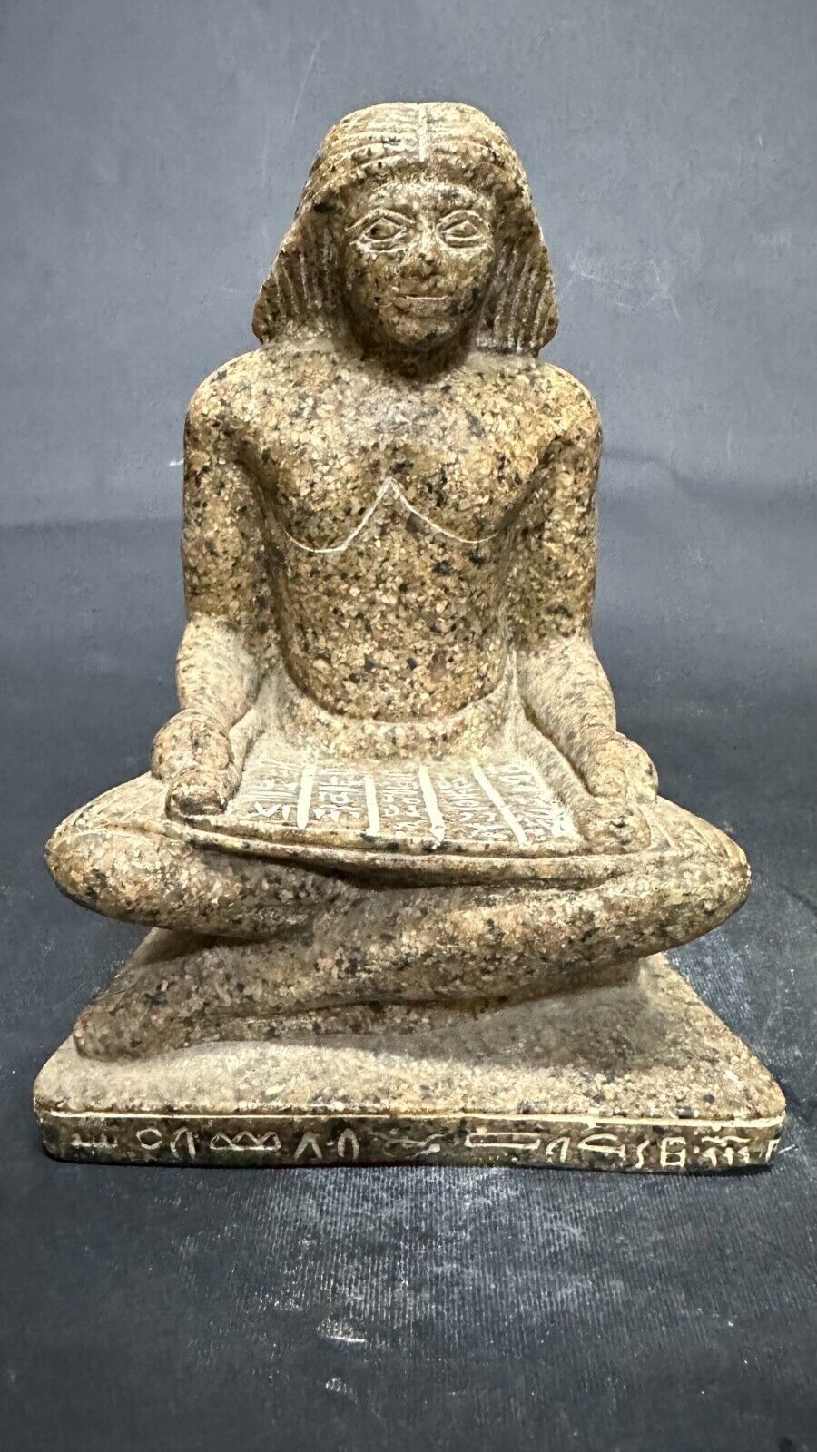 Ancient Egyptian Antiquities Rare Egyptian Statue of Seated Scribe Egyptian BC