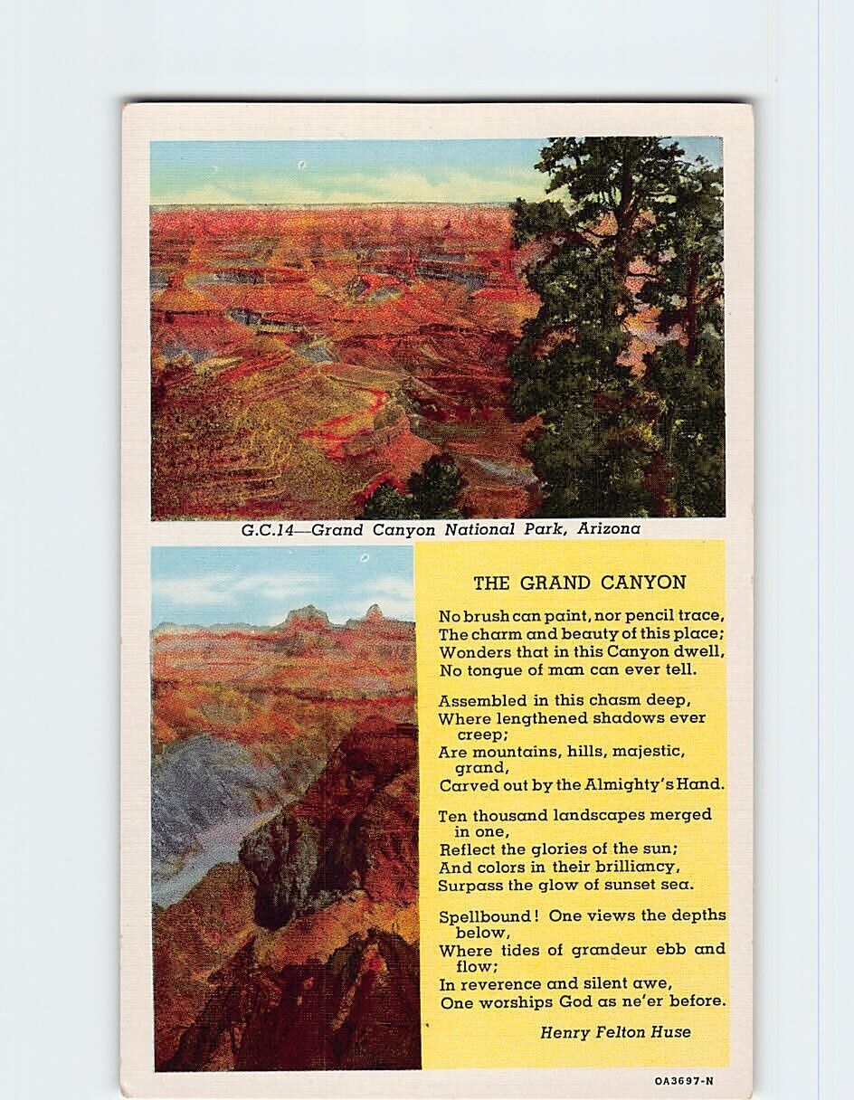 Postcard Grand Canyon National Park Arizona USA