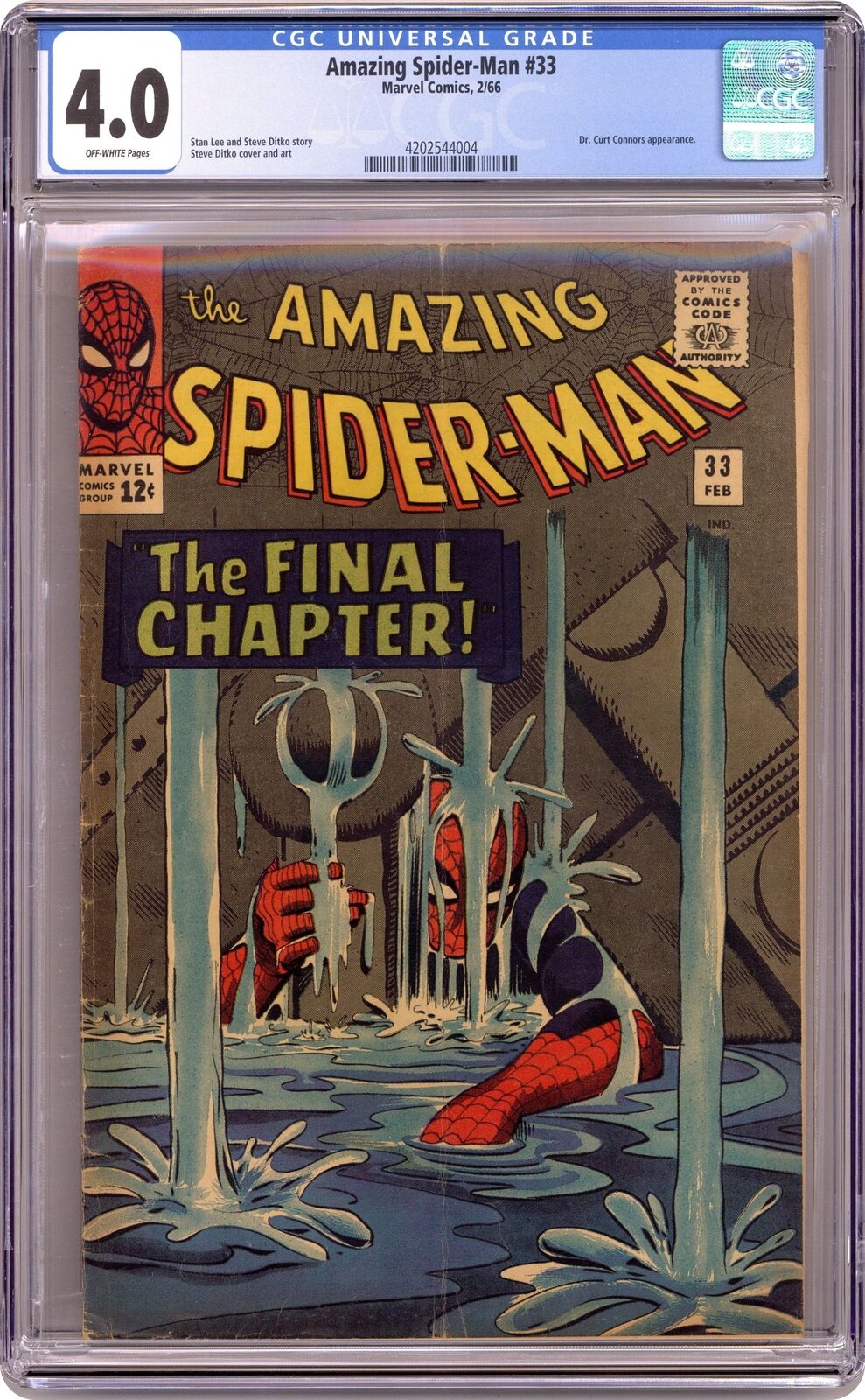 Amazing Spider-Man #33 CGC 4.0 1966 4202544004