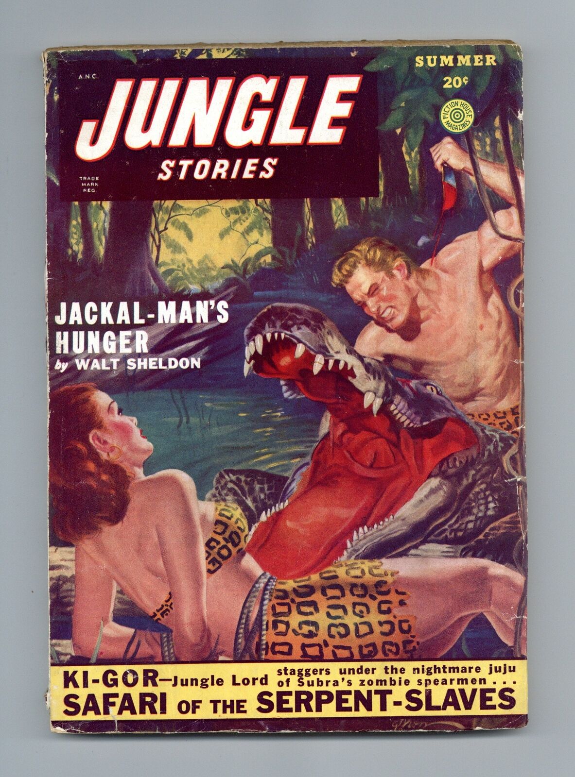 Jungle Stories Pulp 2nd Series Jun 1949 Vol. 4 #7 GD/VG 3.0 TRIMMED