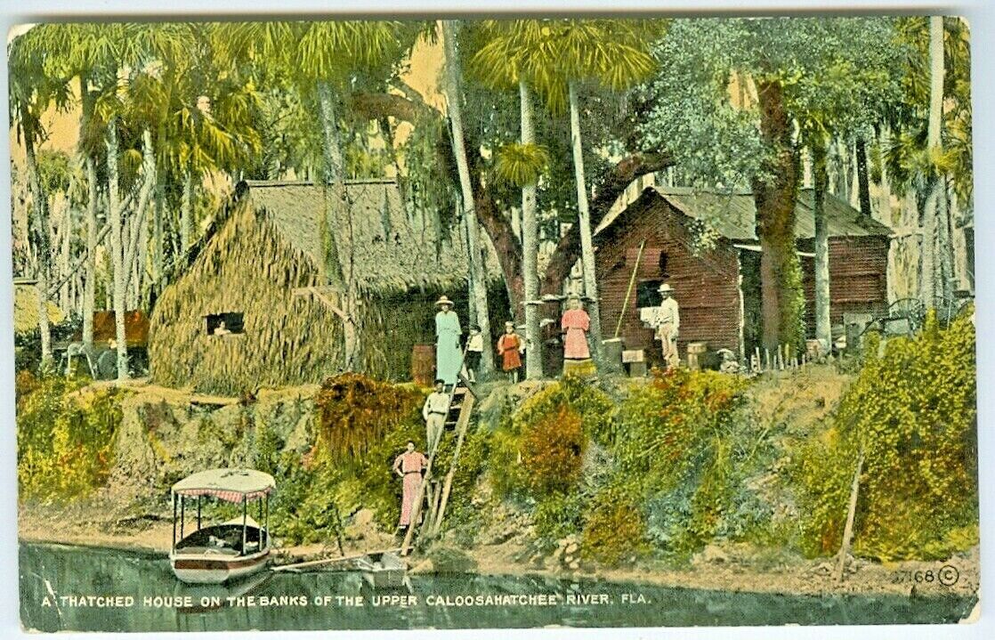 Caloosahatchee River FL A Thatched House on the Banks of the Caloosahatchee Rive