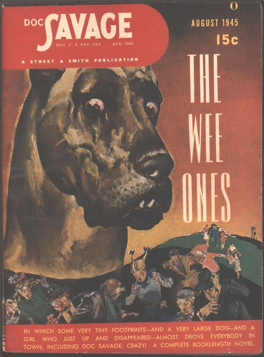 Doc Savage 1945 August. The Wee Ones.  Pulp