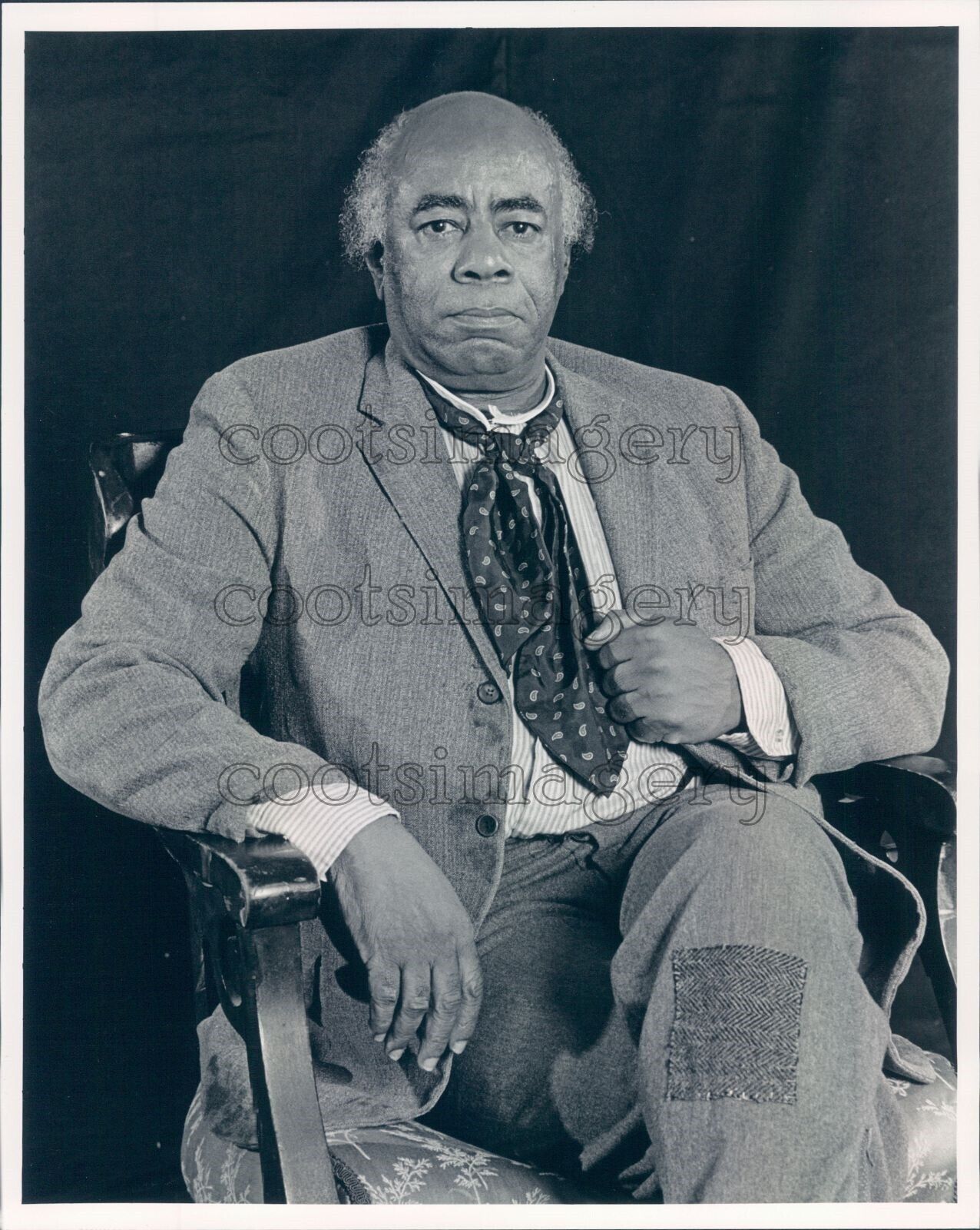 Press Photo Distinguished African American Actor Roscoe Lee Browne