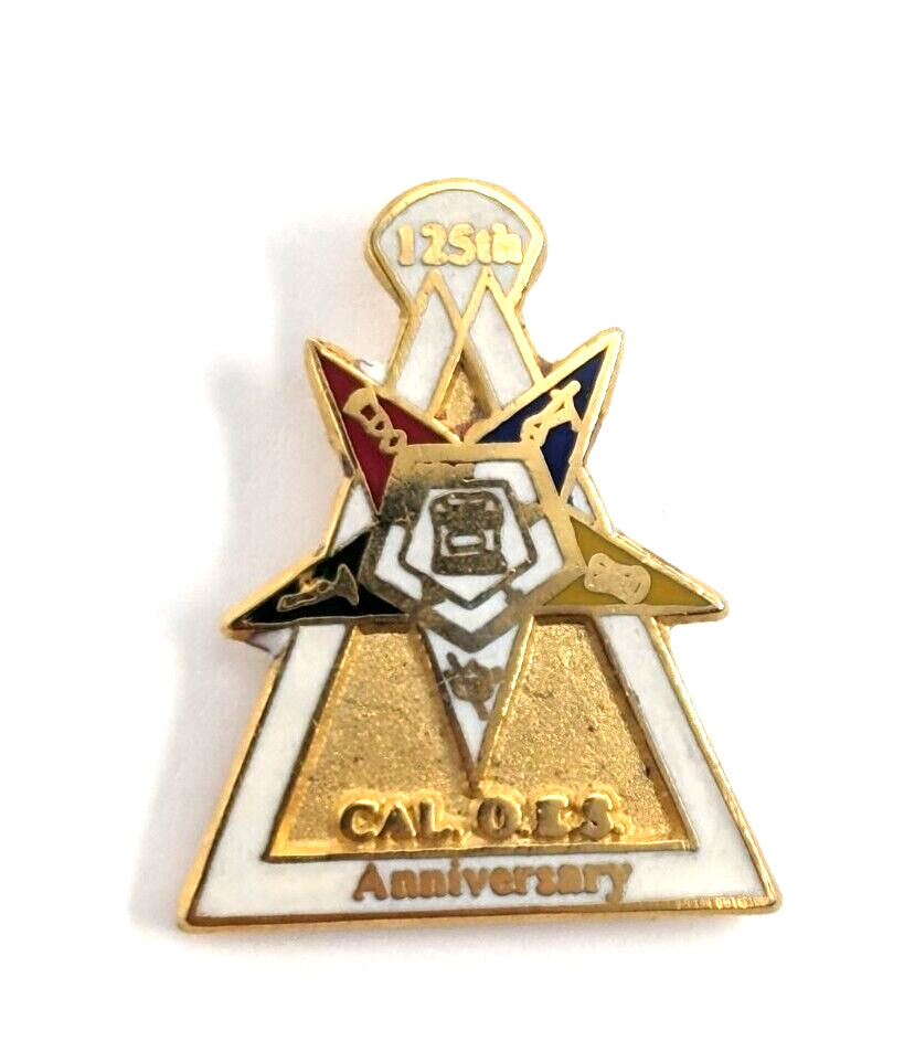 1993 Order of the Eastern Star California Masonic OES CAL 125th Pin Fraternal