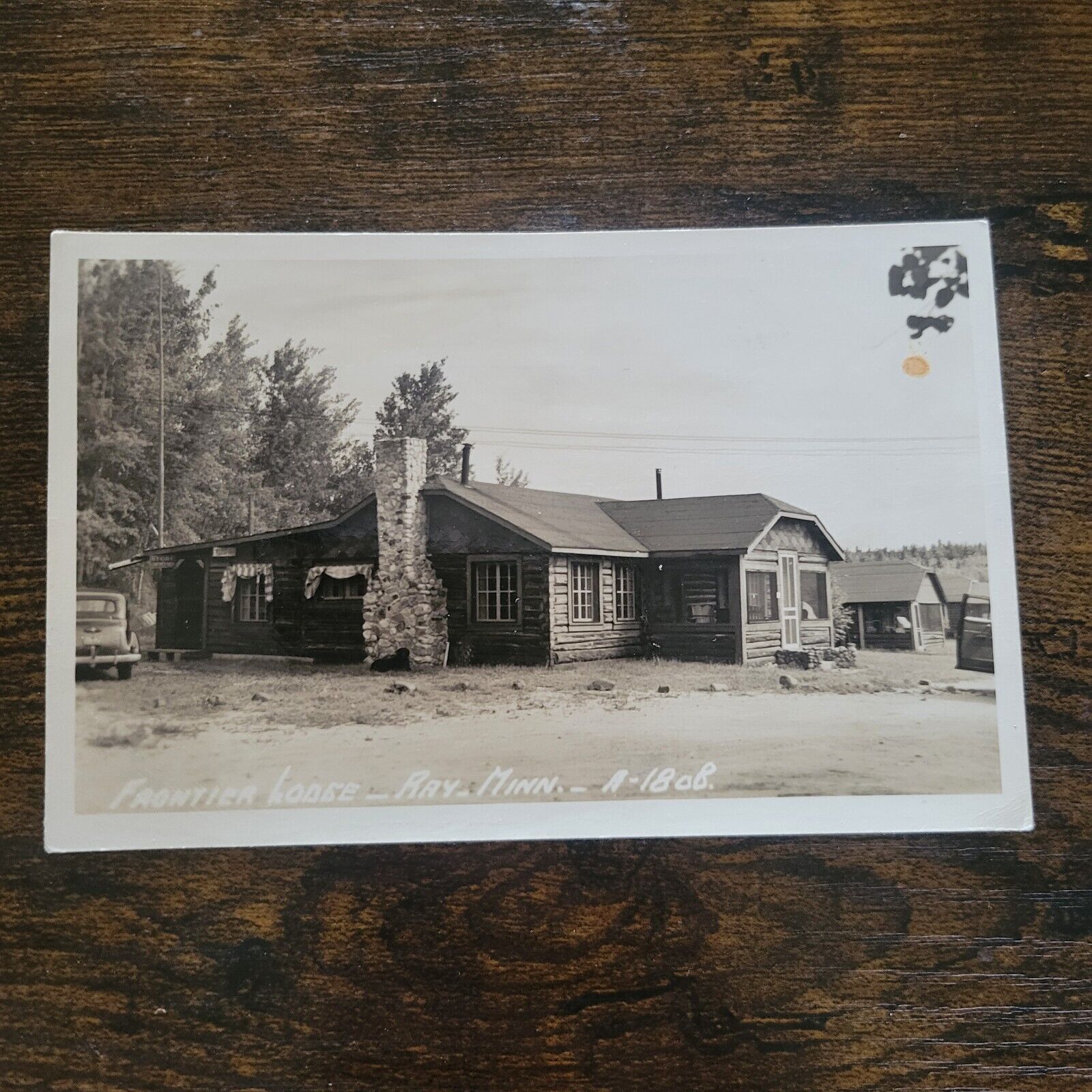 Vintage Real Photo Frontier Lodge Ray Minnesota RPPC Postcard