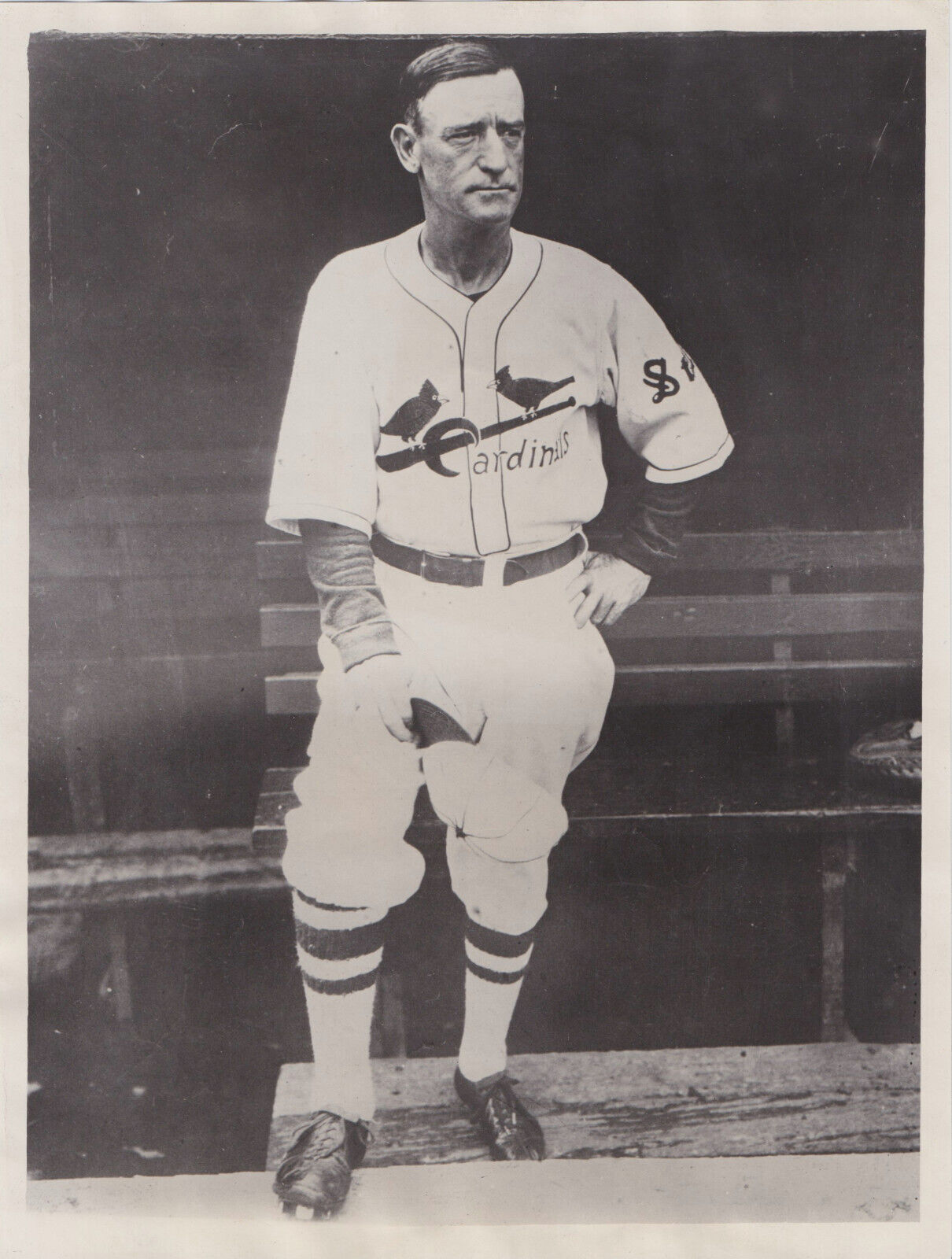 1929 Press Photo St. Louis Cardinals Charles \