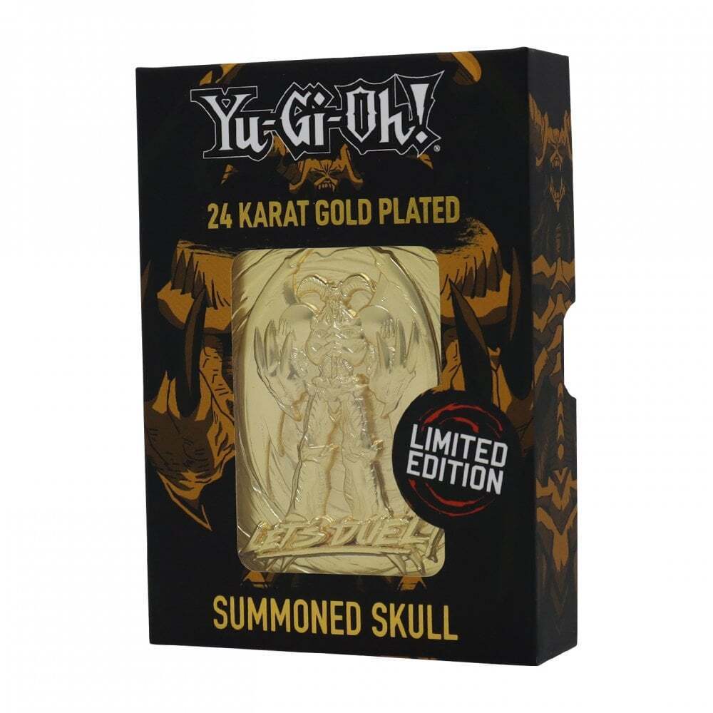 Yu-Gi-Oh Summoned Skull - 24 Karat Gold Plated Metal Card