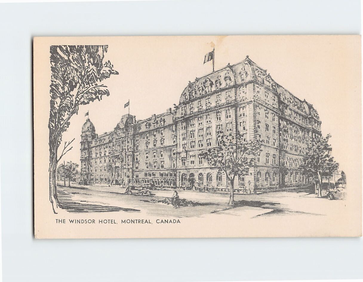 Postcard The Windsor Hotel Montreal Quebec Canada