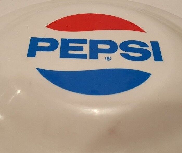 Pepsi Cola Soda  White Plastic Frisbee Flying Disc Advertising Toy U.S.A. 