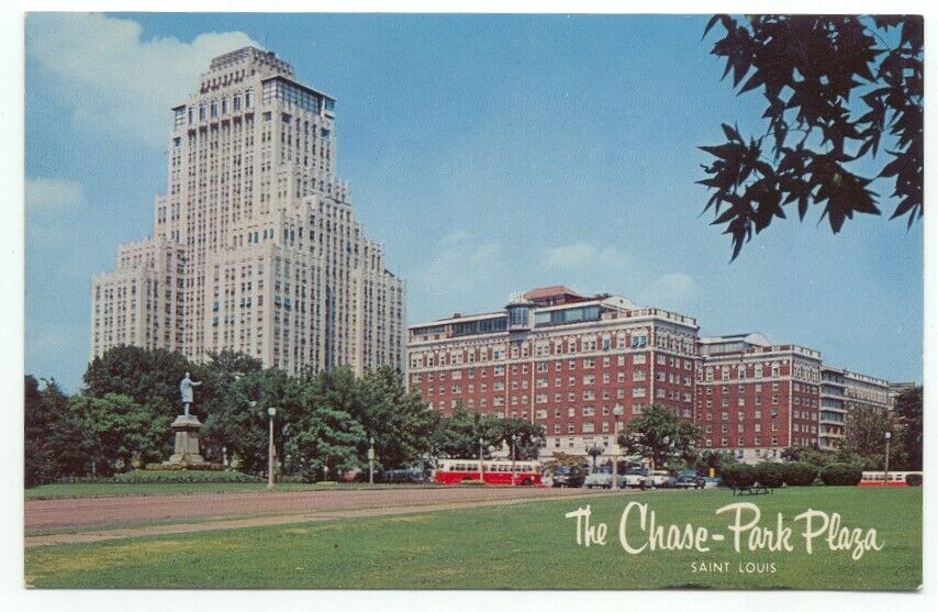 St. Louis MO The Chase-Park Plaza Hotels Postcard Missouri